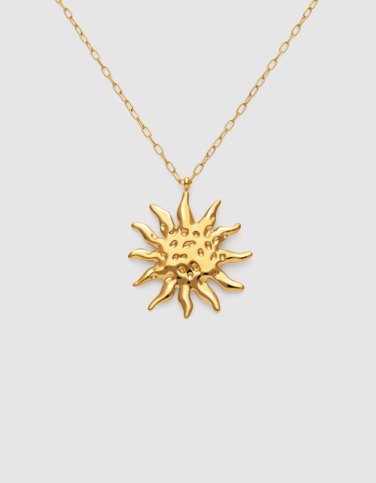Collar chic solea de acero bañado en oro - Singularu - Dorado Dorado-1
