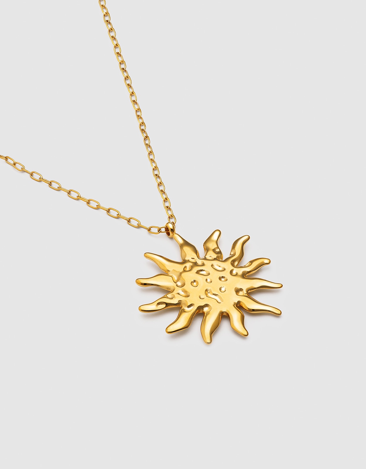 Collar chic solea de acero bañado en oro - Singularu - Dorado Dorado-3