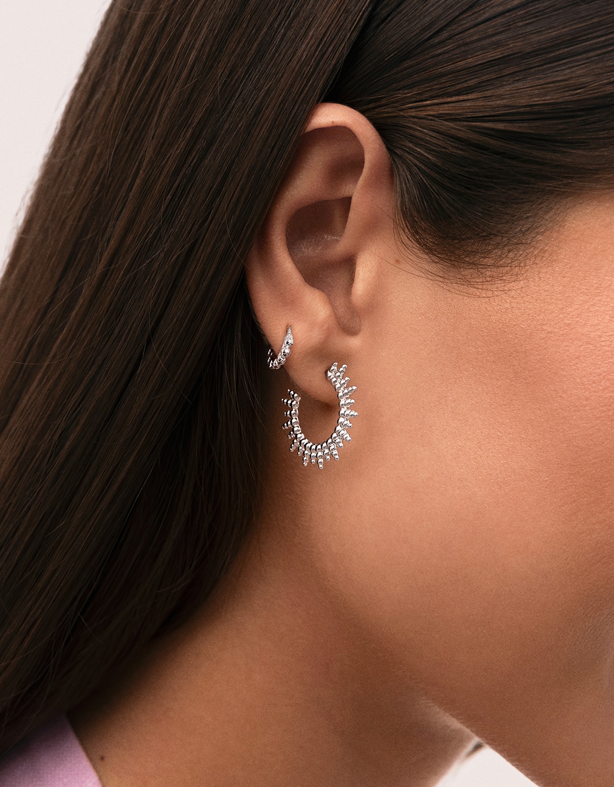 Piercing pebbles s de acero - Singularu - Plateado Plateado-2