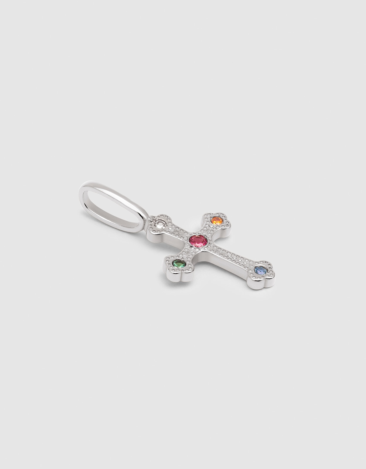 Imagen 3 de Charm mónica cruz de aleación de metales bañado en rodio - Singularu - Multicolor Multicolor