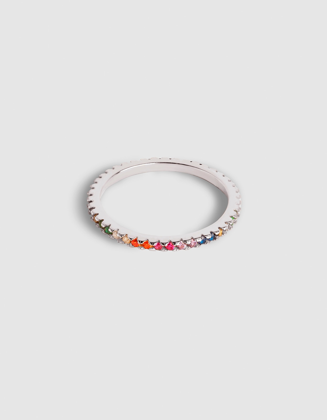 Imagen 1 de Anillo cleo colors de aleación de metales bañado en rodio - Singularu - Multicolor Multicolor