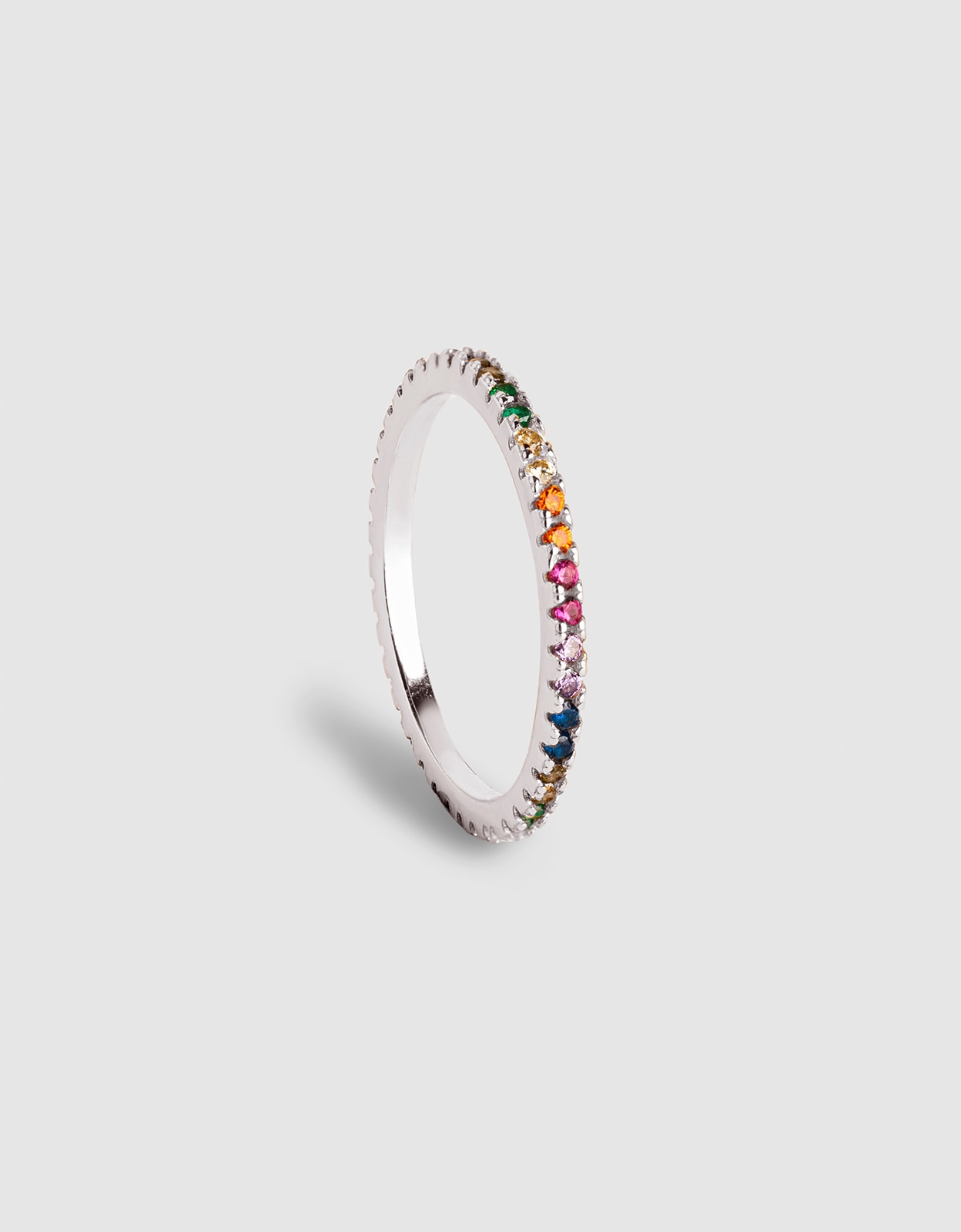 Imagen 3 de Anillo cleo colors de aleación de metales bañado en rodio - Singularu - Multicolor Multicolor