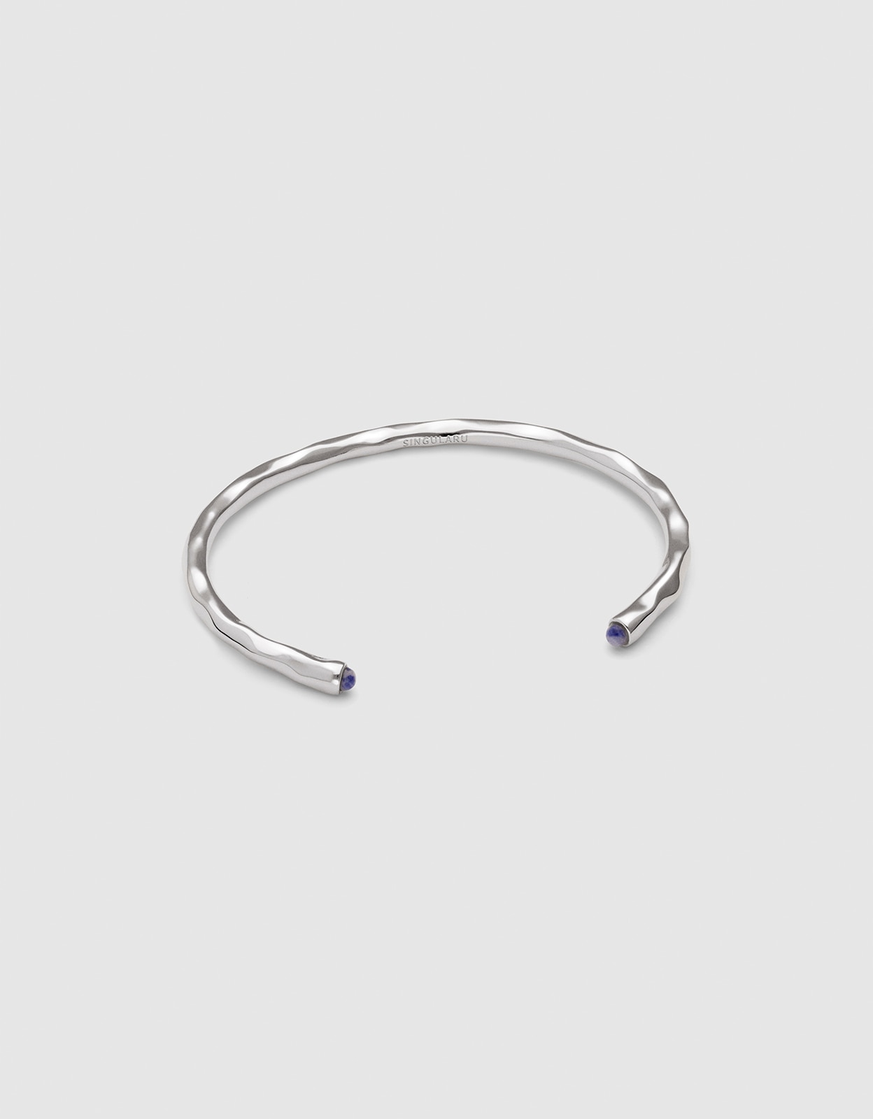 Imagen 0 de Brazalete cane cianita de aleación de metales bañado en rodio Azul