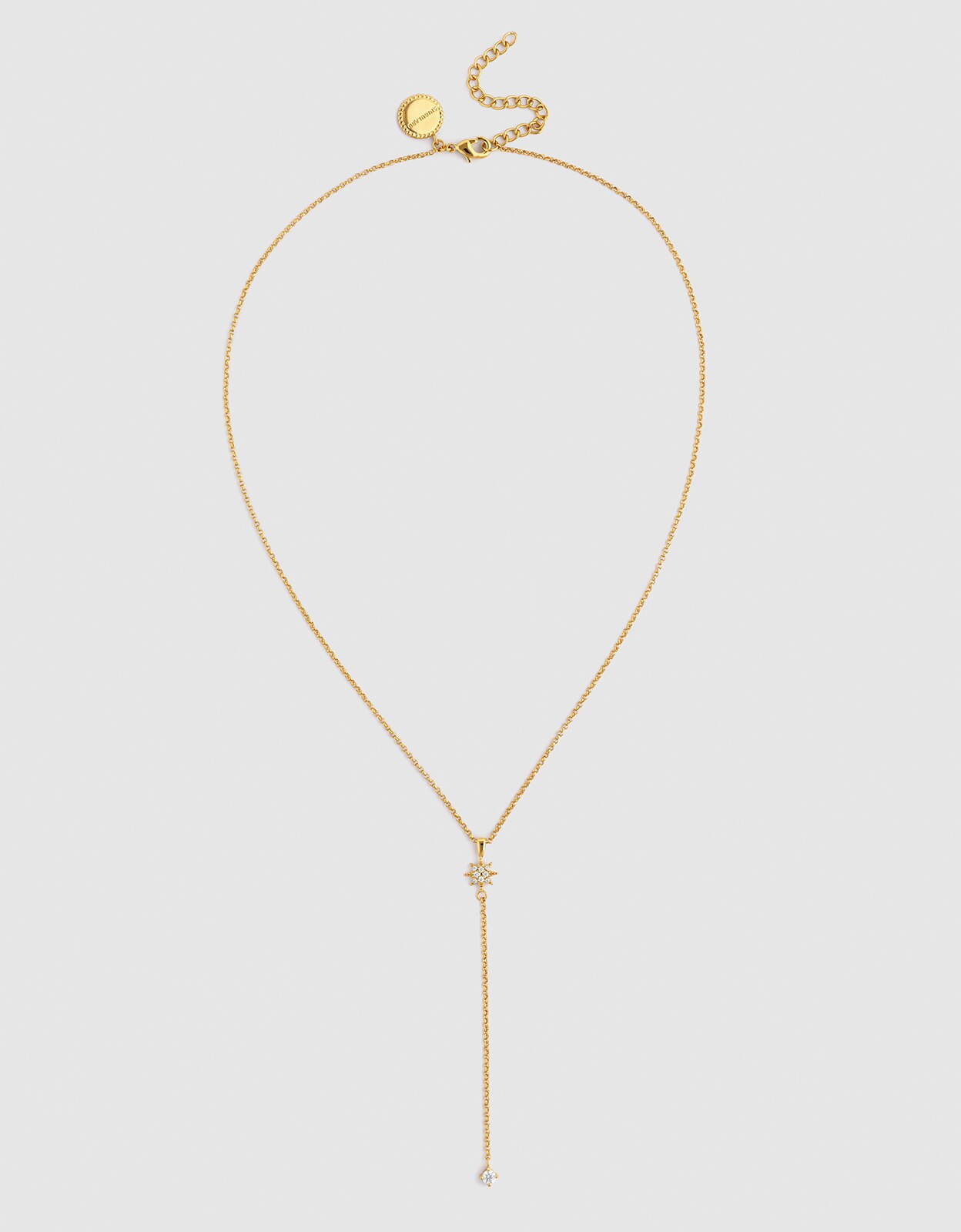 Collar y polar star de aleación de metales bañado en oro - Singularu - Dorado Dorado-4