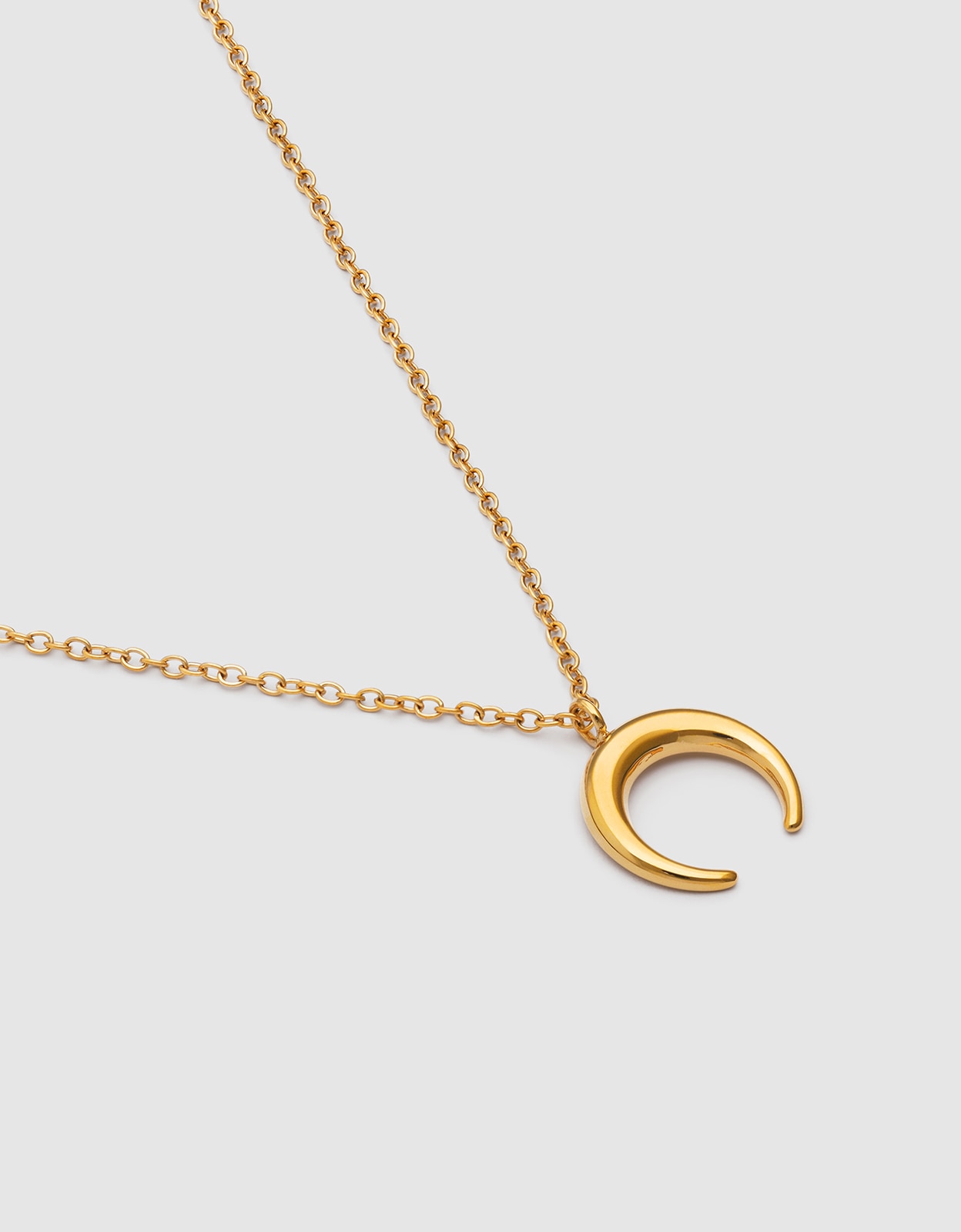 Imagen 3 de Collar moonset de acero bañado en oro - Singularu - Dorado Dorado