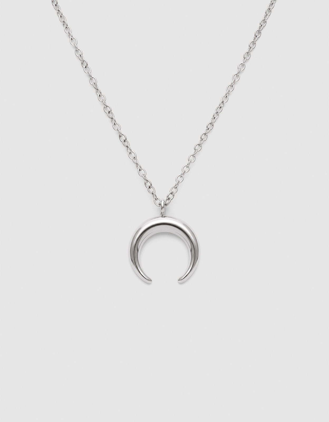 Imagen 1 de Collar moonset de acero Plateado