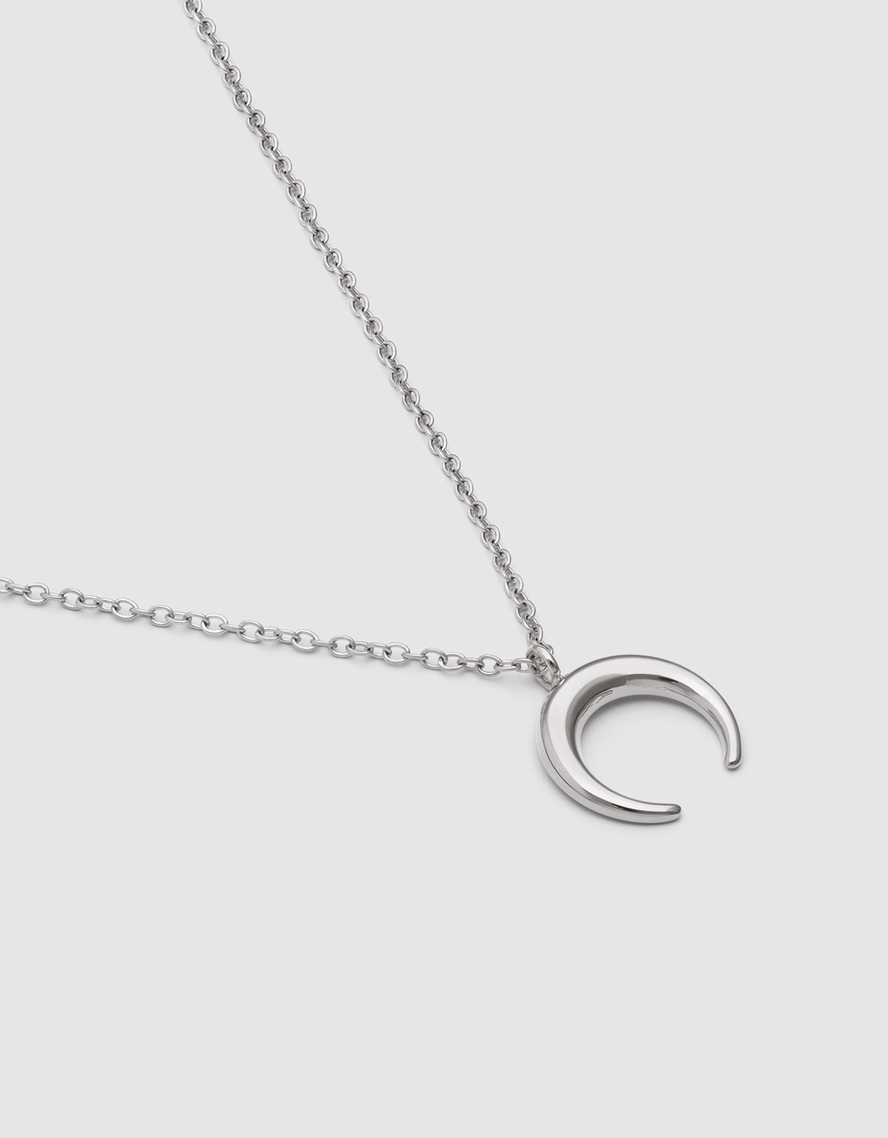 Imagen 3 de Collar moonset de acero - Singularu - Plateado Plateado