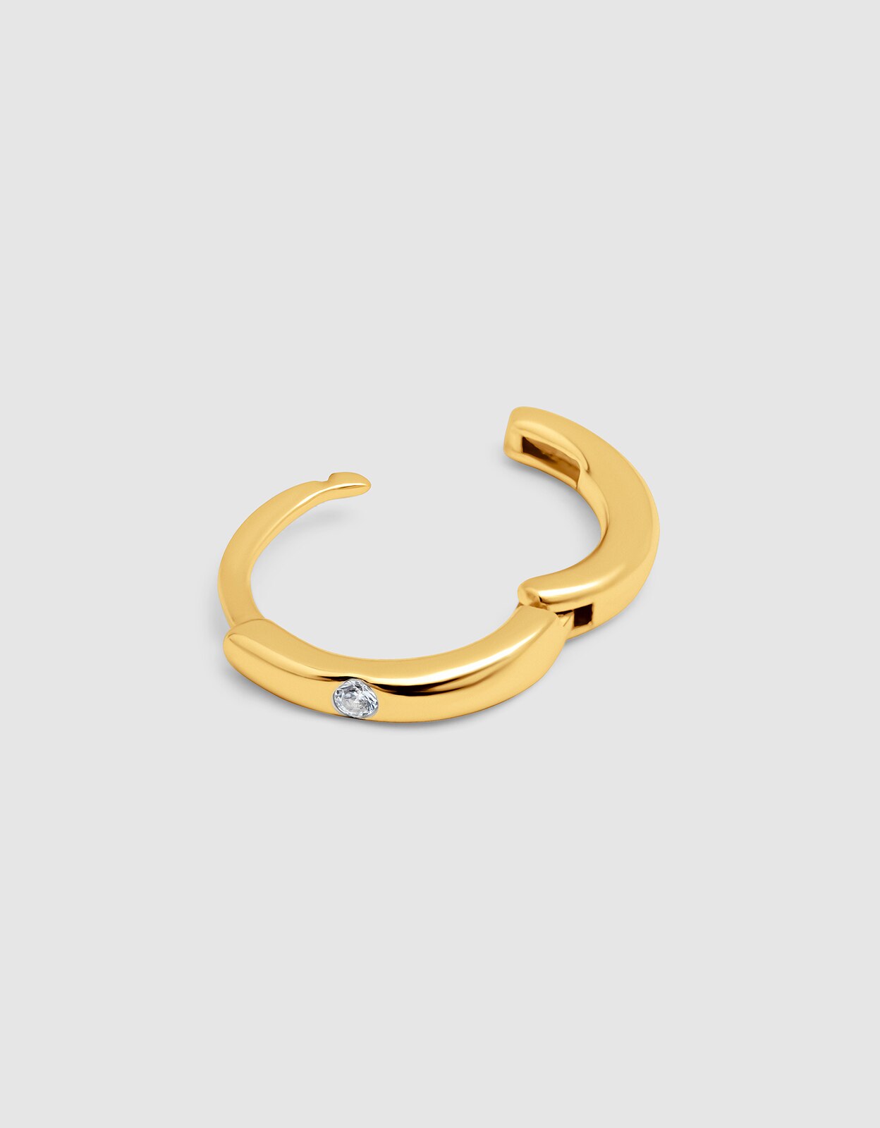 Piercing aro klein spark m de aleación de metales bañado en oro - Singularu - Blanco Blanco-3