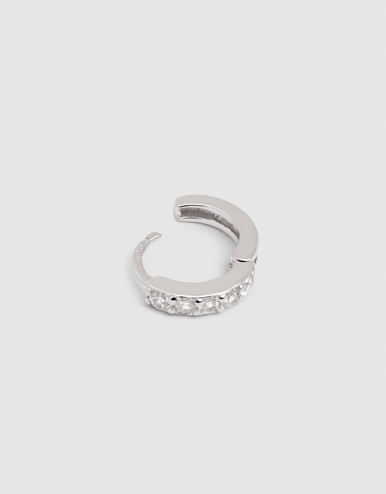 Piercing aro cleo m de aleación de metales bañado en rodio - Singularu - Plateado Plateado-3