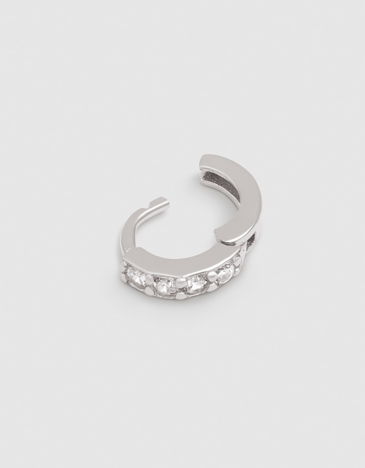 Piercing aro cleo s de aleación de metales bañado en rodio - Singularu - Plateado Plateado-3