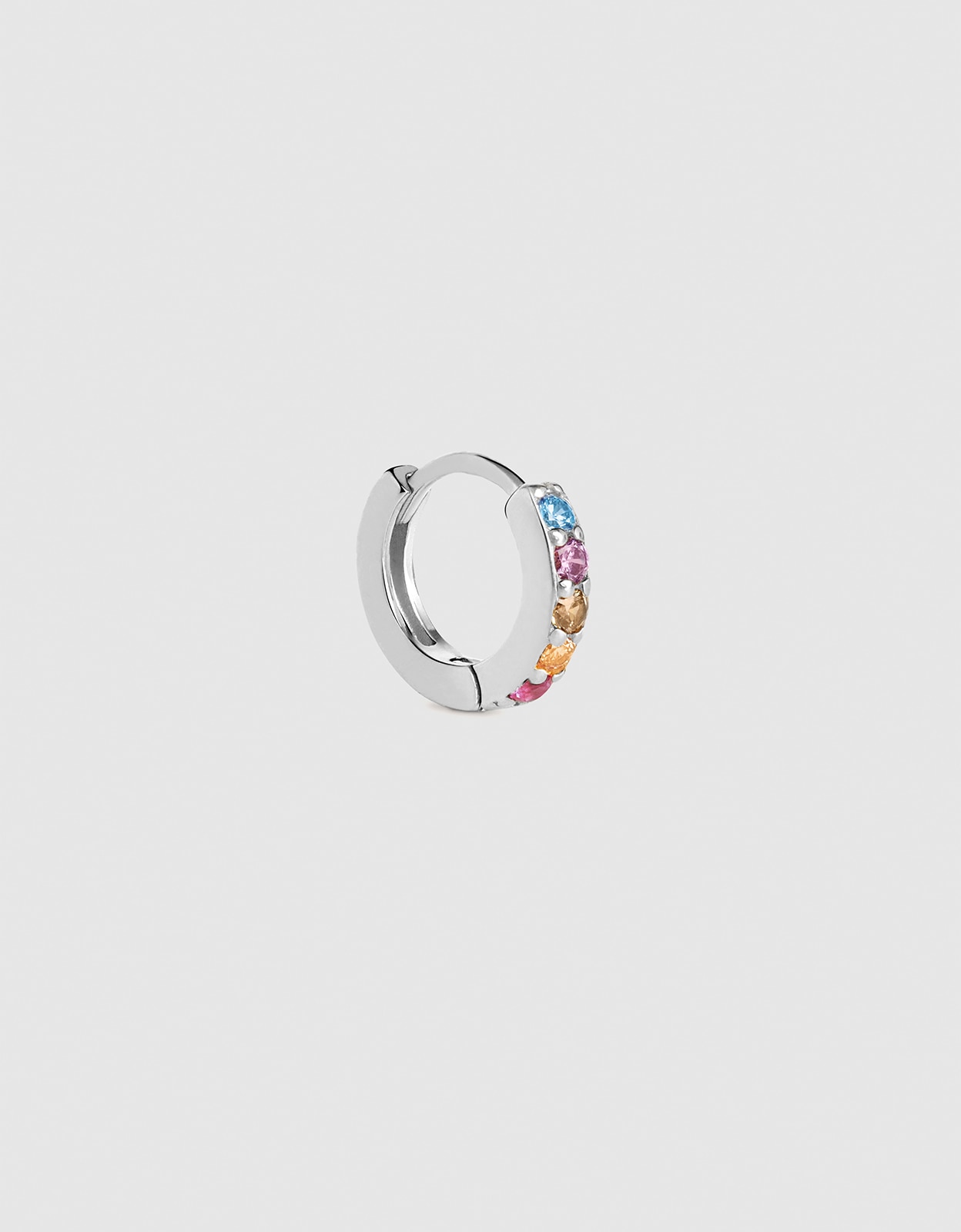 Imagen 0 de Piercing aro cleo m colors de aleación de metales bañado en rodio Multicolor