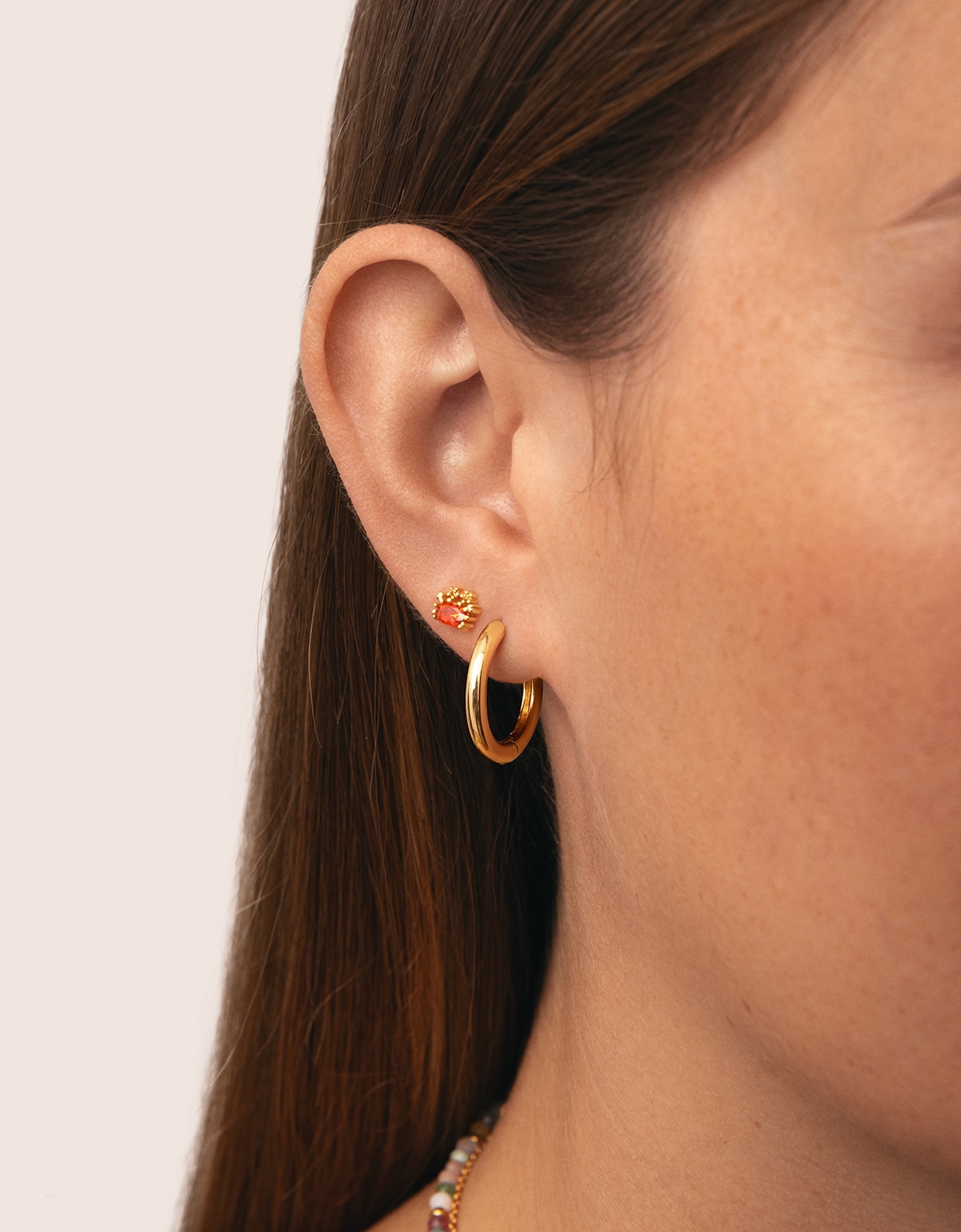 Piercing sea crabby de aleación de metales bañado en oro - Singularu - Naranja Naranja-2