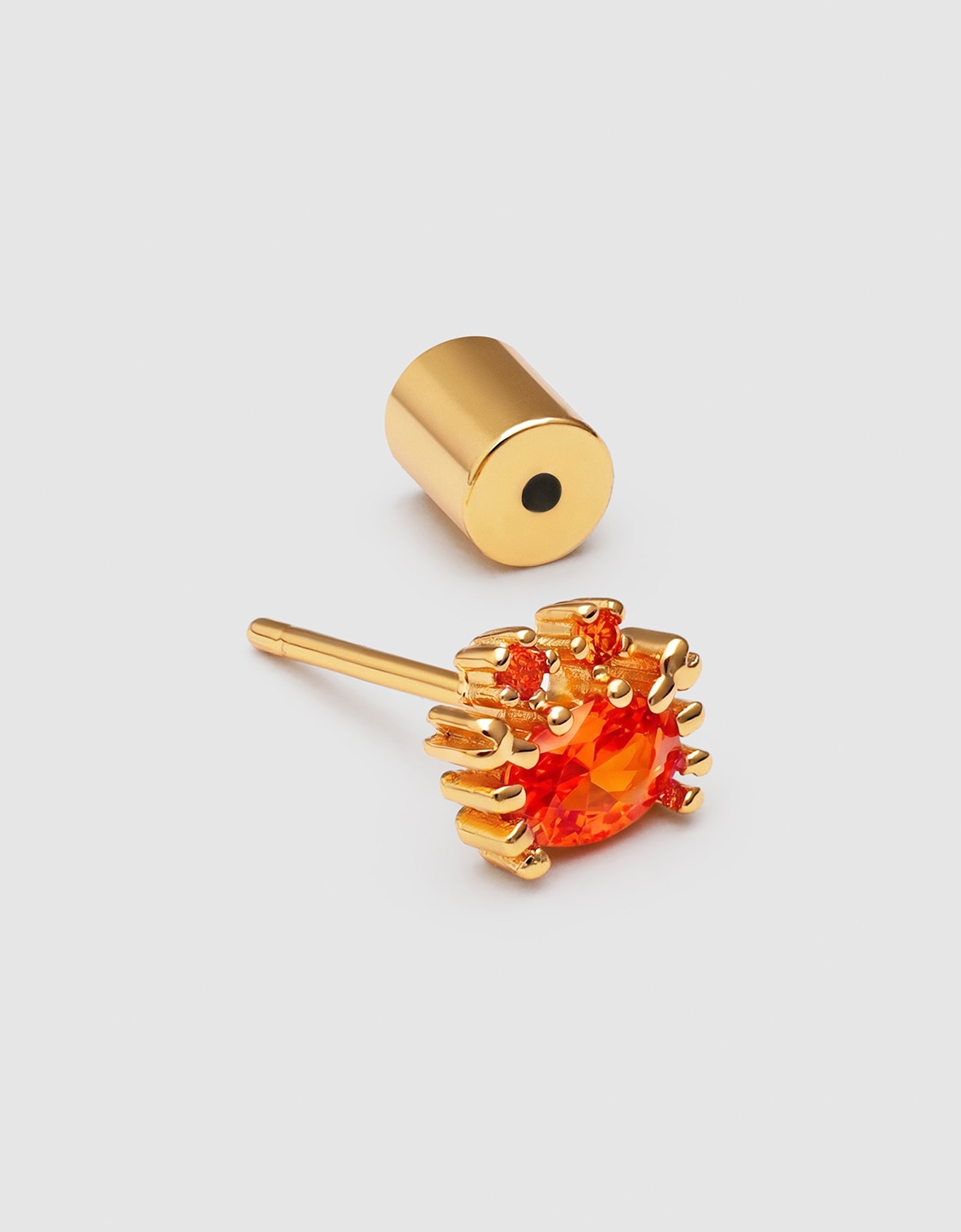 Piercing sea crabby de aleación de metales bañado en oro - Singularu - Naranja Naranja-3