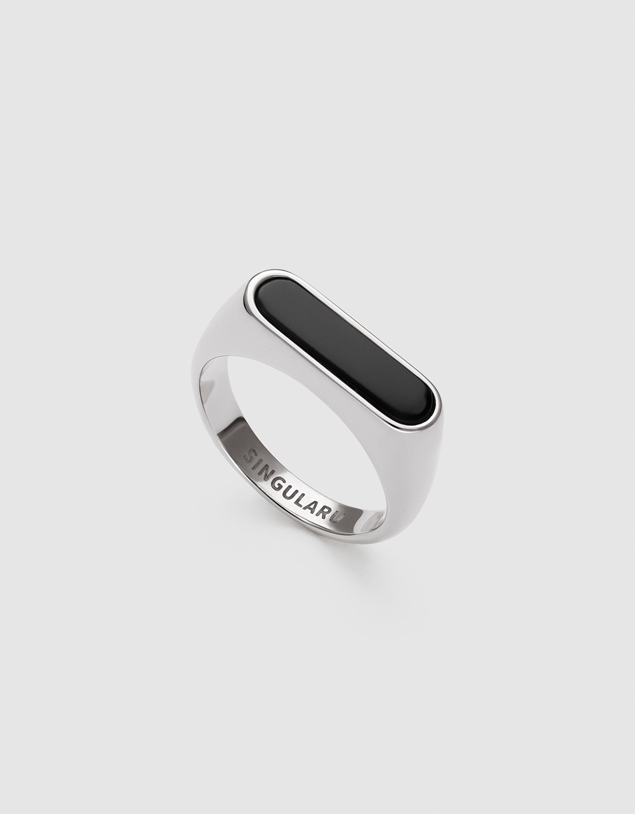 Anillo proa de acero - Singularu - Negro Negro-3