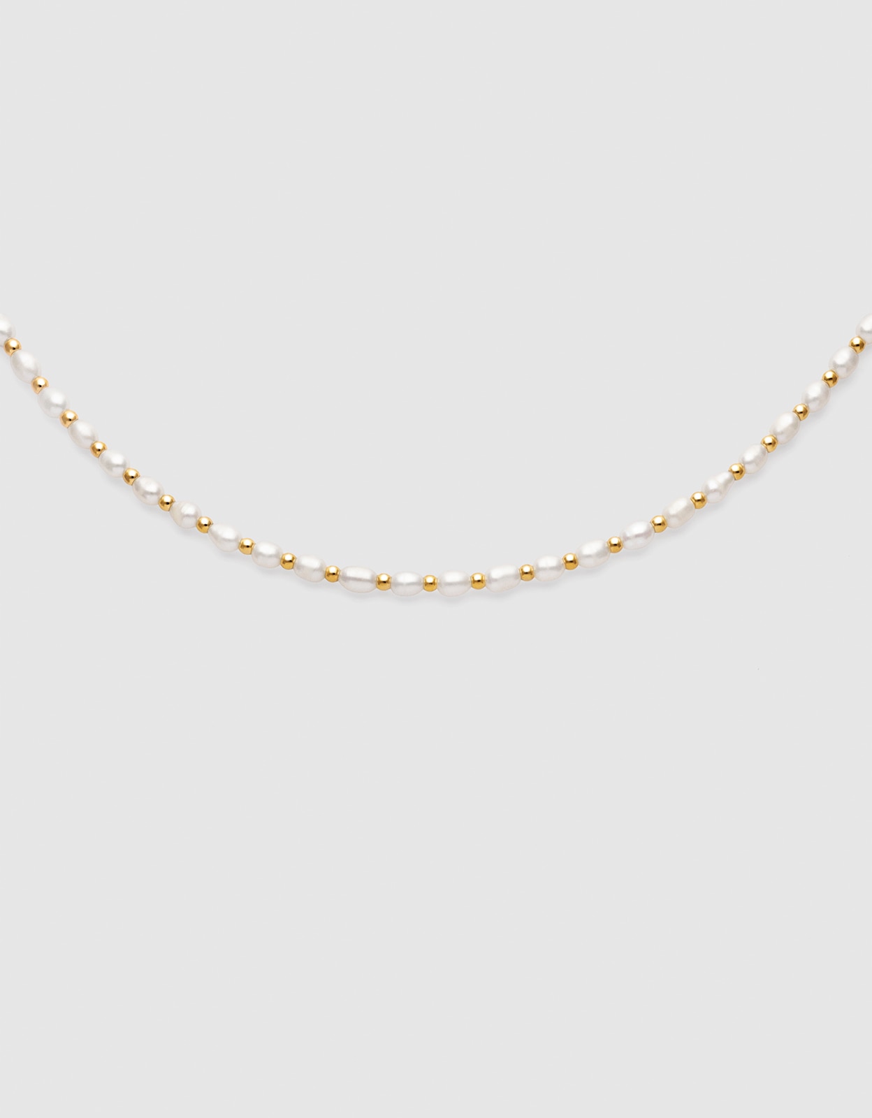 Imagen 0 de Collar olympia de acero bañado en oro Blanco