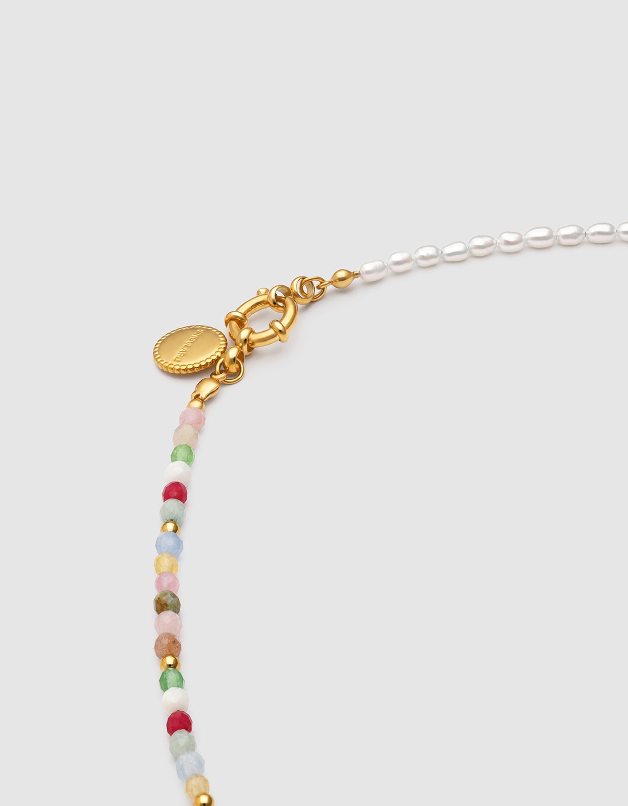 Collar pompeya altea de acero bañado en oro - Singularu - Multicolor Multicolor-3