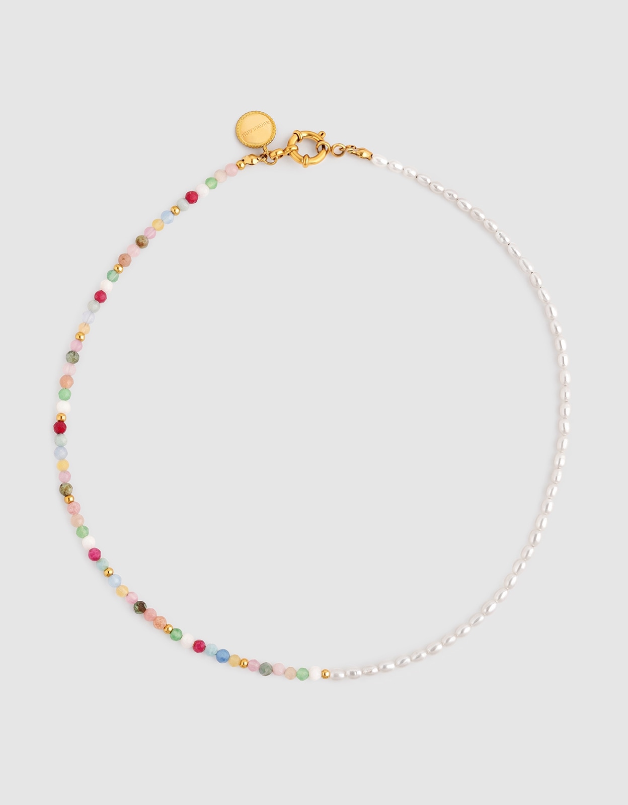 Collar pompeya altea de acero bañado en oro - Singularu - Multicolor Multicolor-4