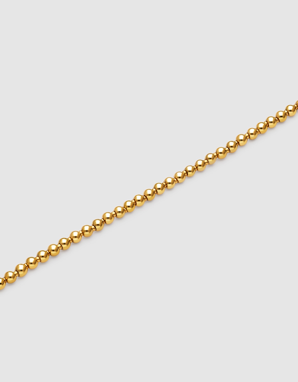 Pulsera de cadena rosario de acero bañado en oro - Singularu - Dorado Dorado-4