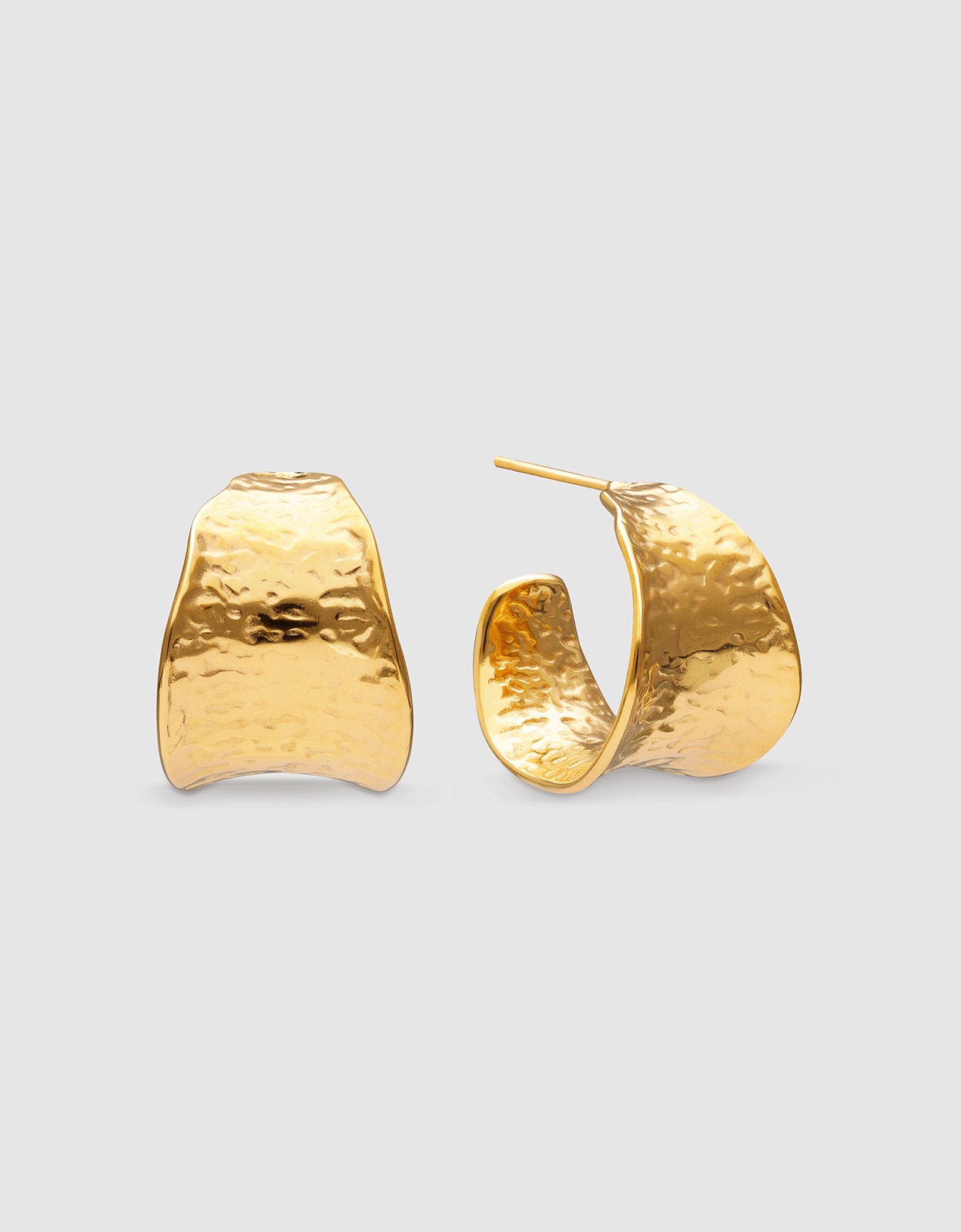 Pendientes boho acero baño oro - Singularu - Dorado Dorado-1