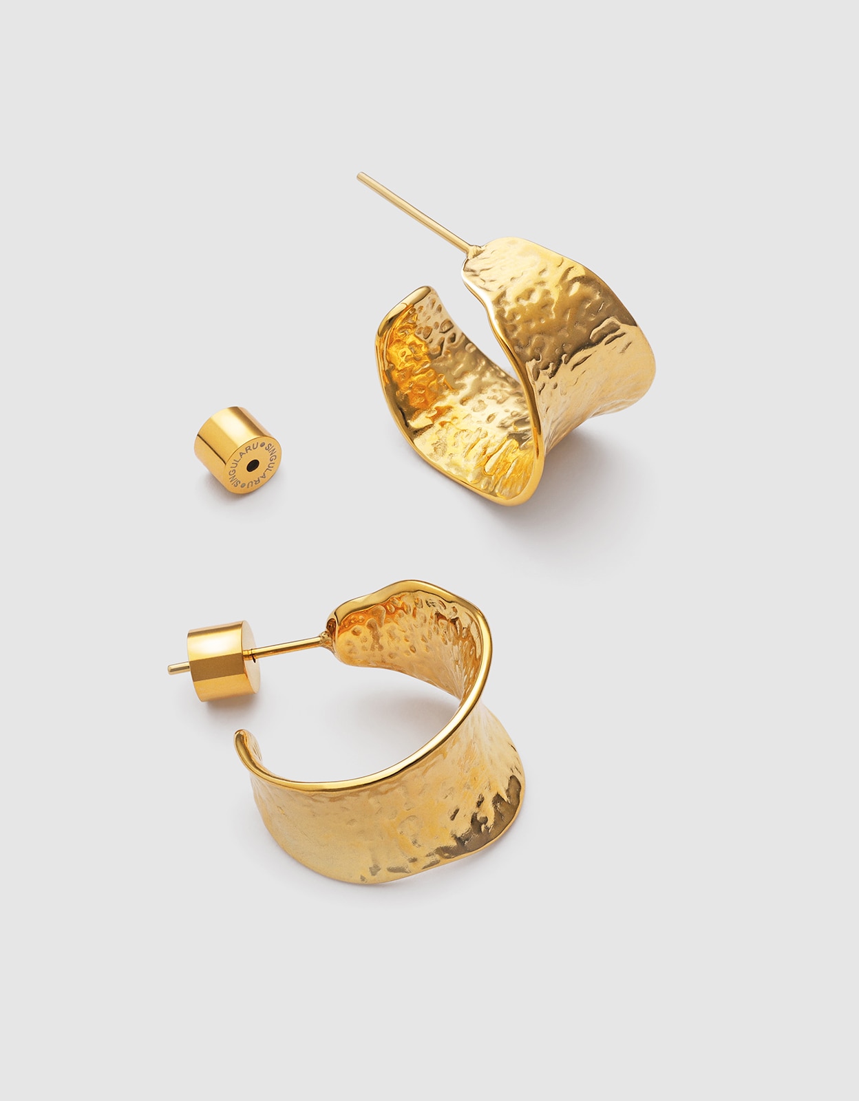 Pendientes boho acero baño oro - Singularu - Dorado Dorado-3