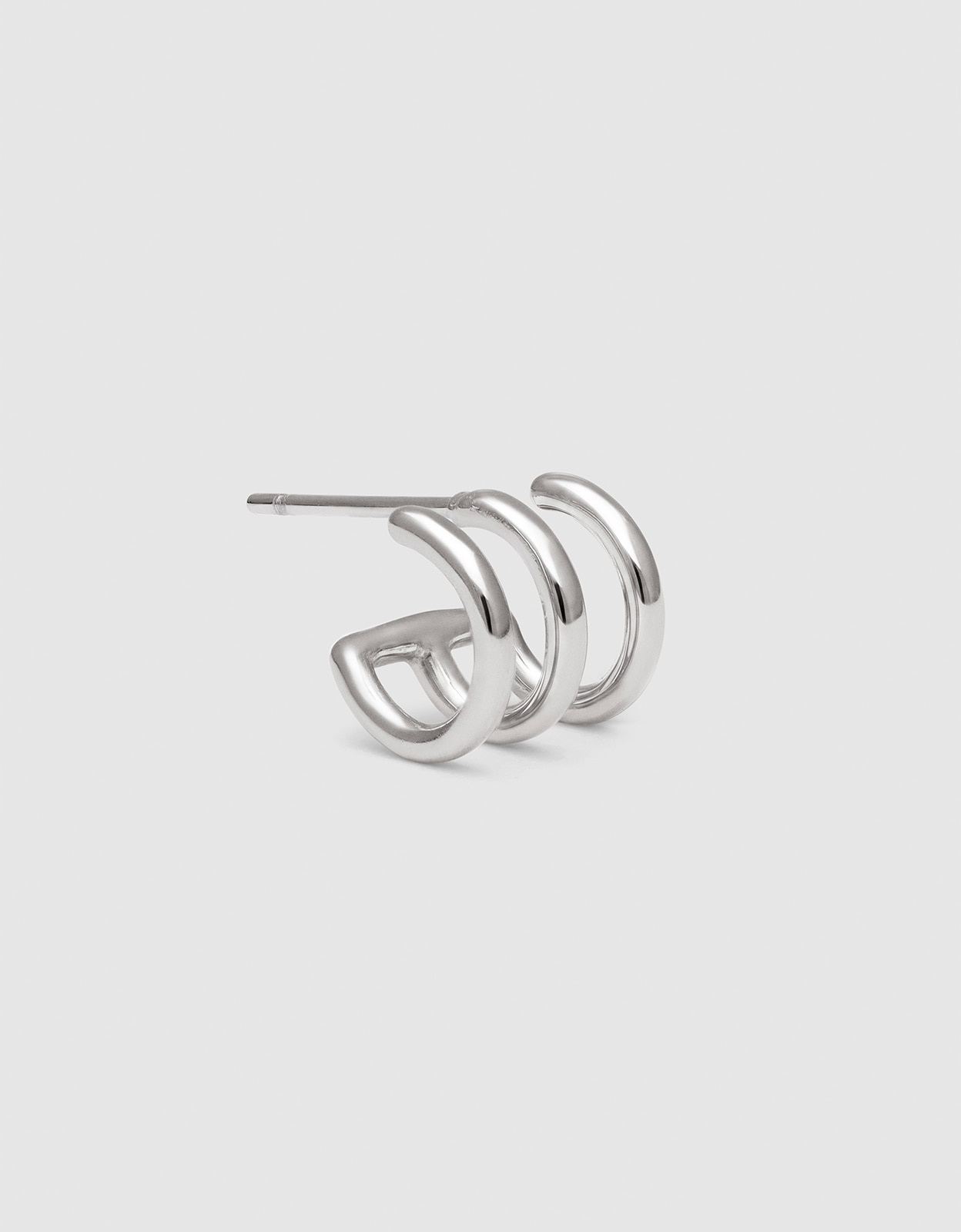 Piercing aro trio de acero - Singularu - Plateado Plateado-1