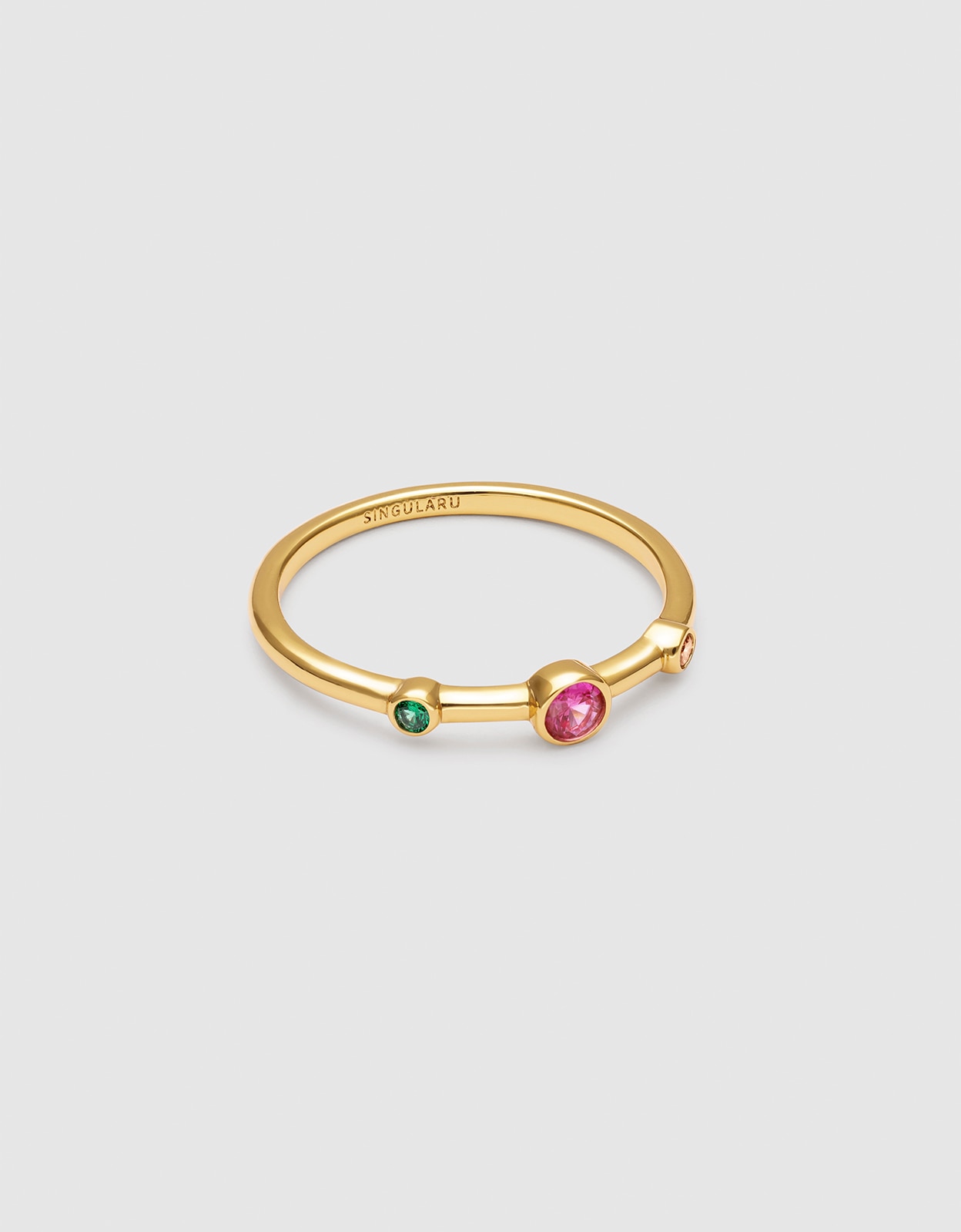 Imagen 0 de Anillo leonor rose de aleación de metales bañado en oro Rosa
