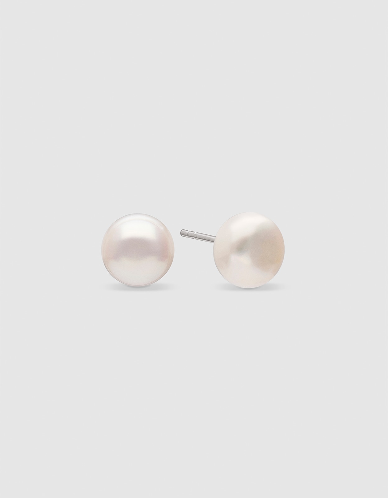 Imagen 0 de Pendientes single pearl de acero Plateado