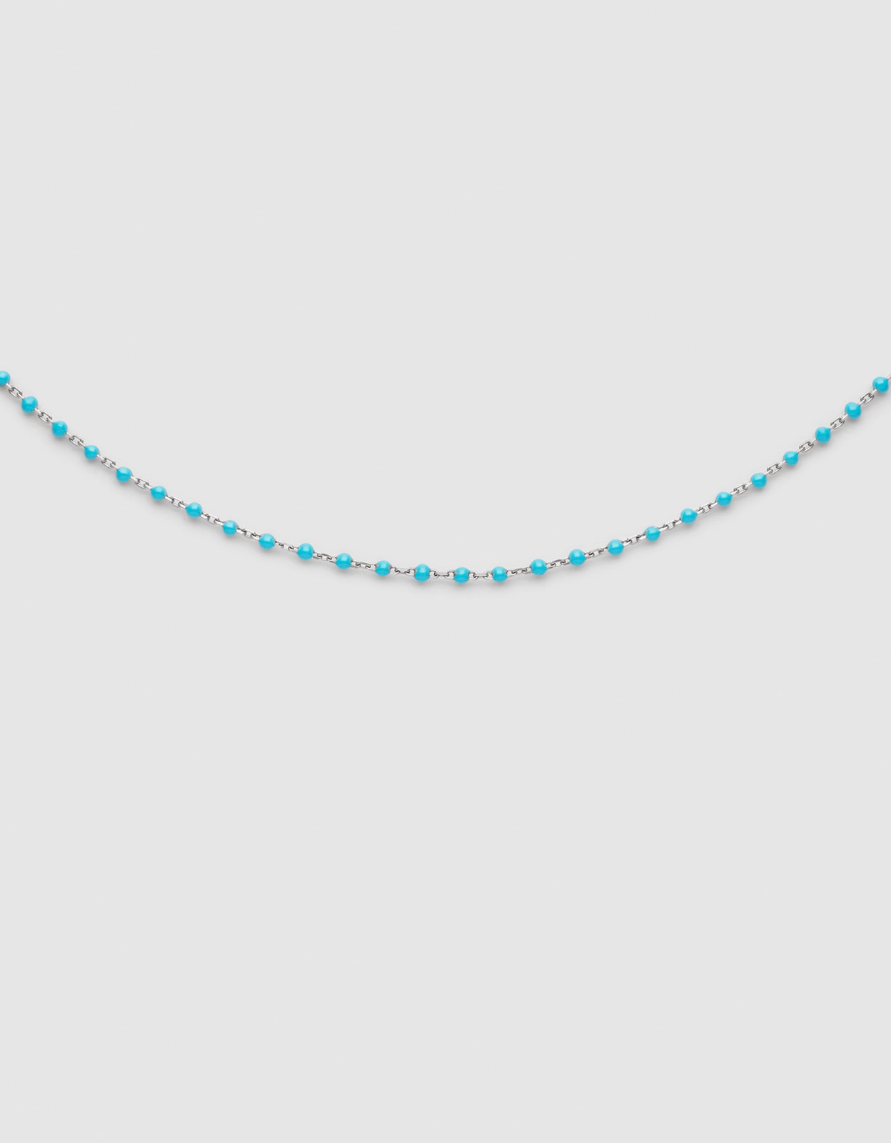 Imagen 1 de Collar dots turquoise enamel de acero - Singularu - Azul Azul