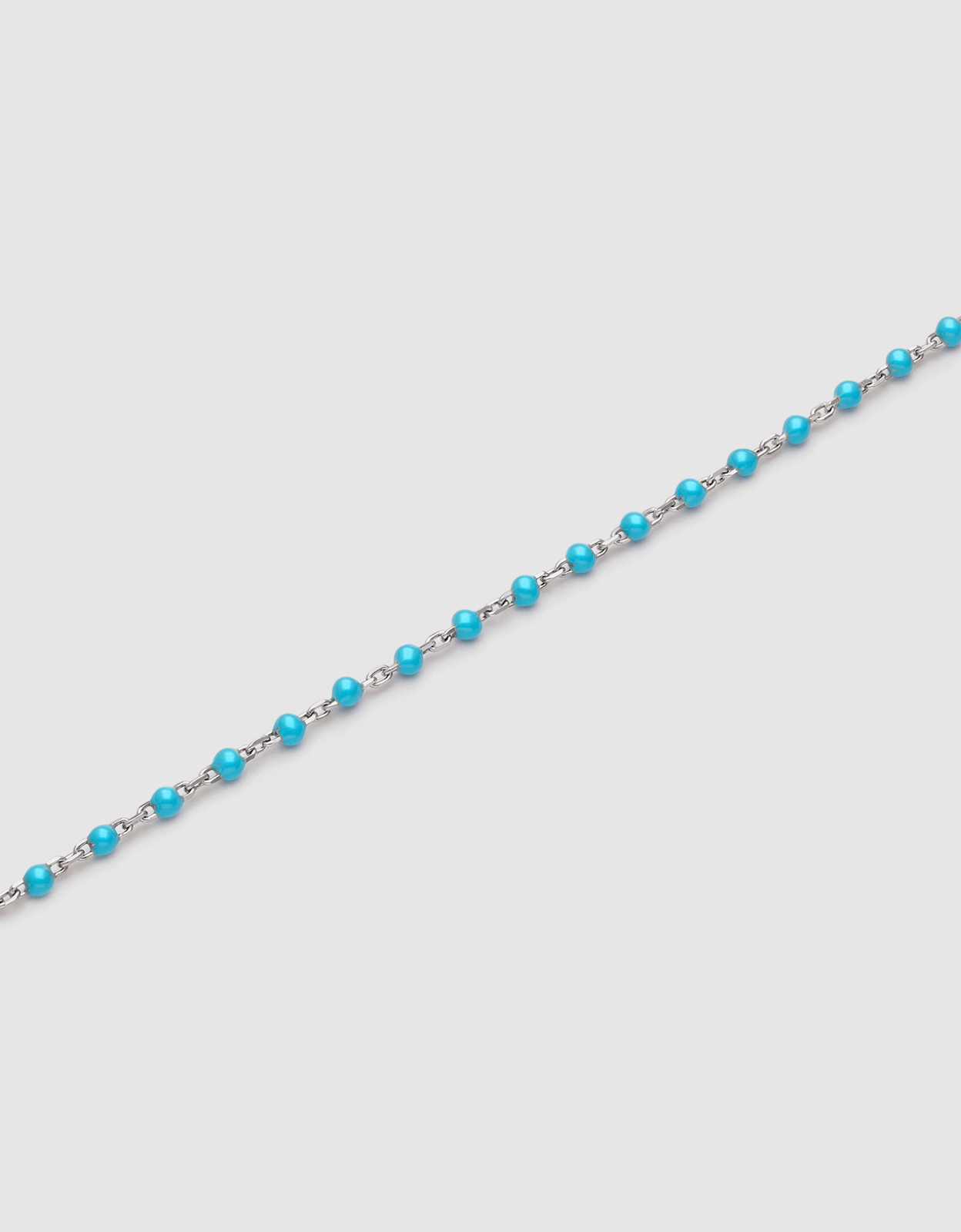 Imagen 3 de Collar dots turquoise enamel de acero - Singularu - Azul Azul