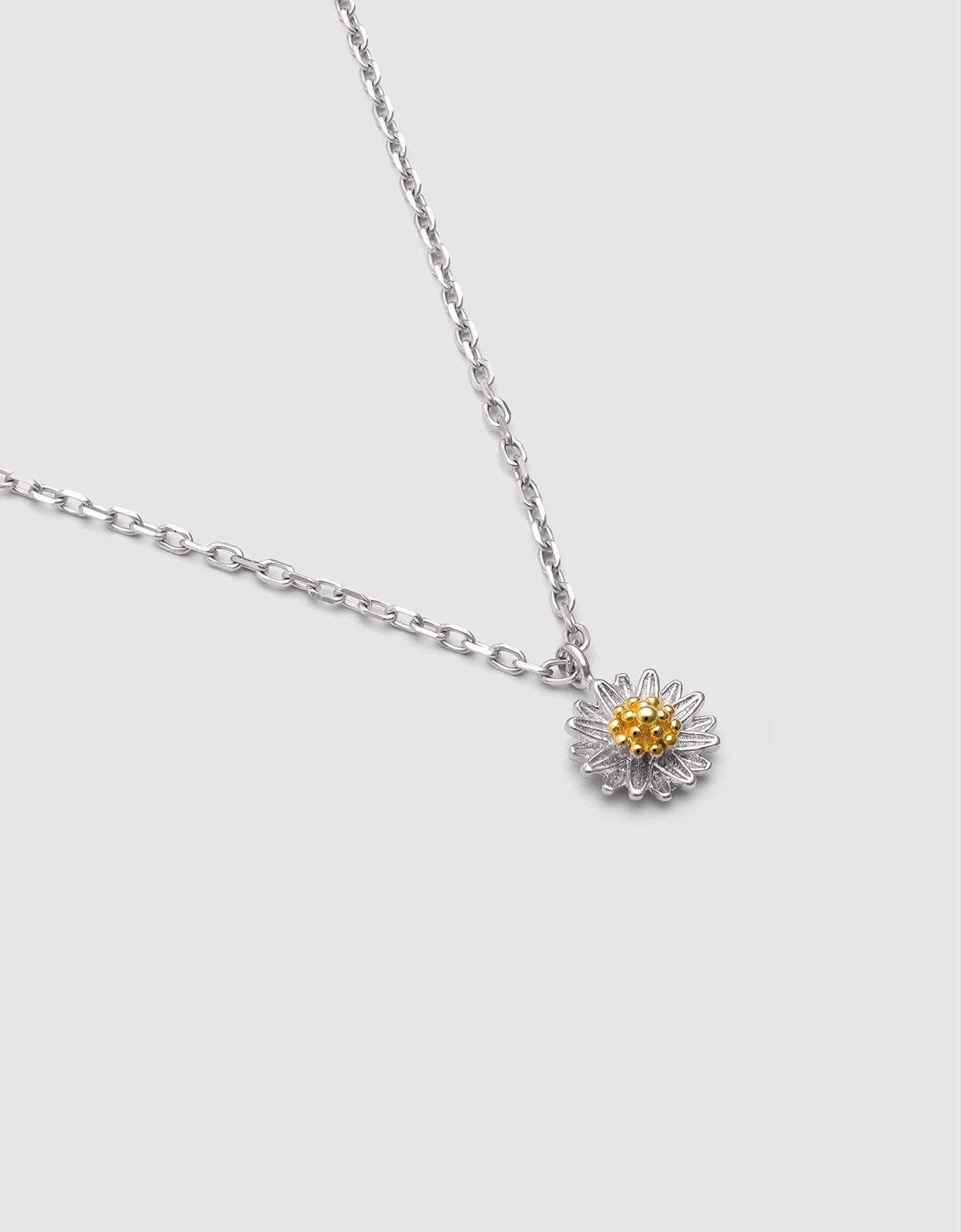 Imagen 3 de Collar margarita - Singularu - Plateado Plateado