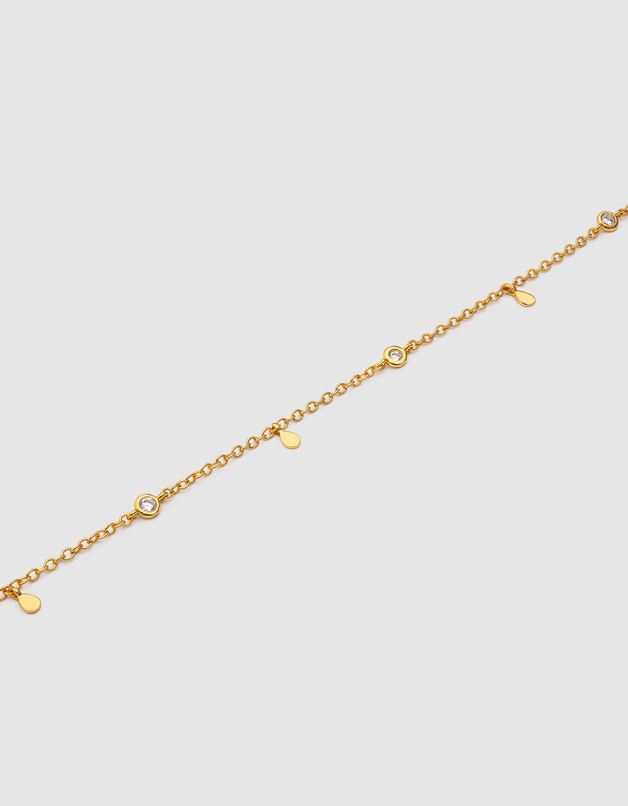 Collar mini spark drop de aleación de metales bañado en oro - Singularu - Dorado Dorado-3