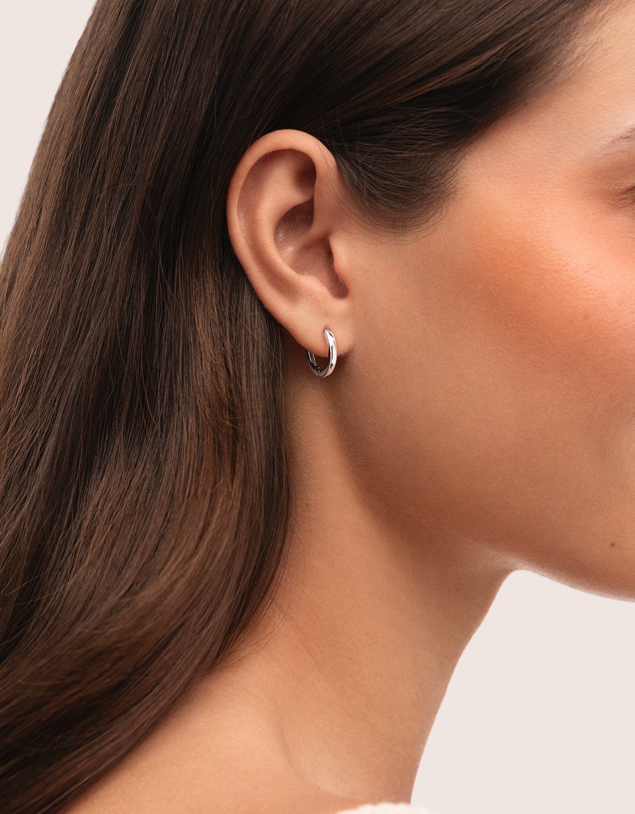 Pendientes aro 10mm de acero - Singularu - Plateado Plateado-2