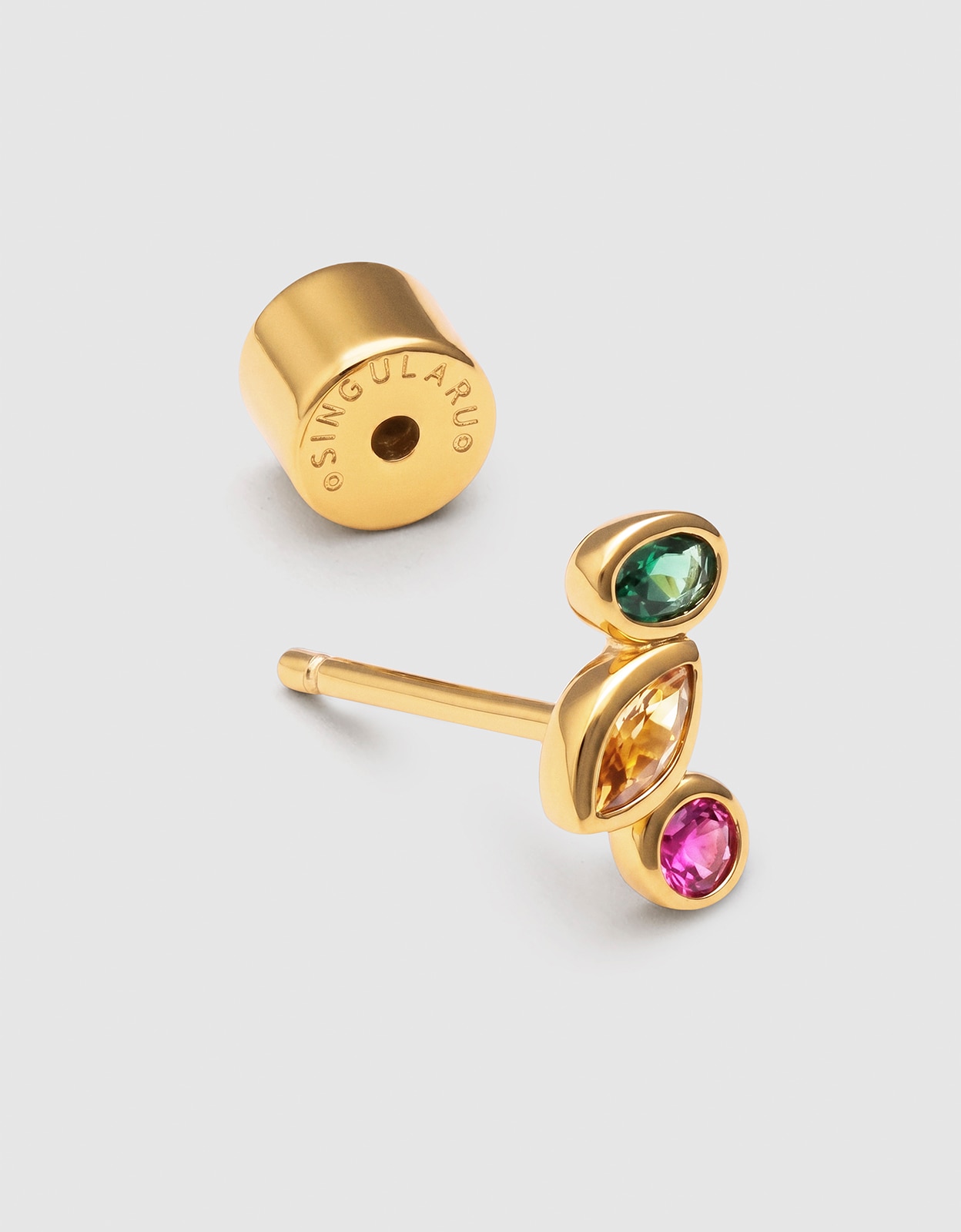 Piercing leonor de aleación de metales bañado en oro - Singularu - Multicolor Multicolor-3