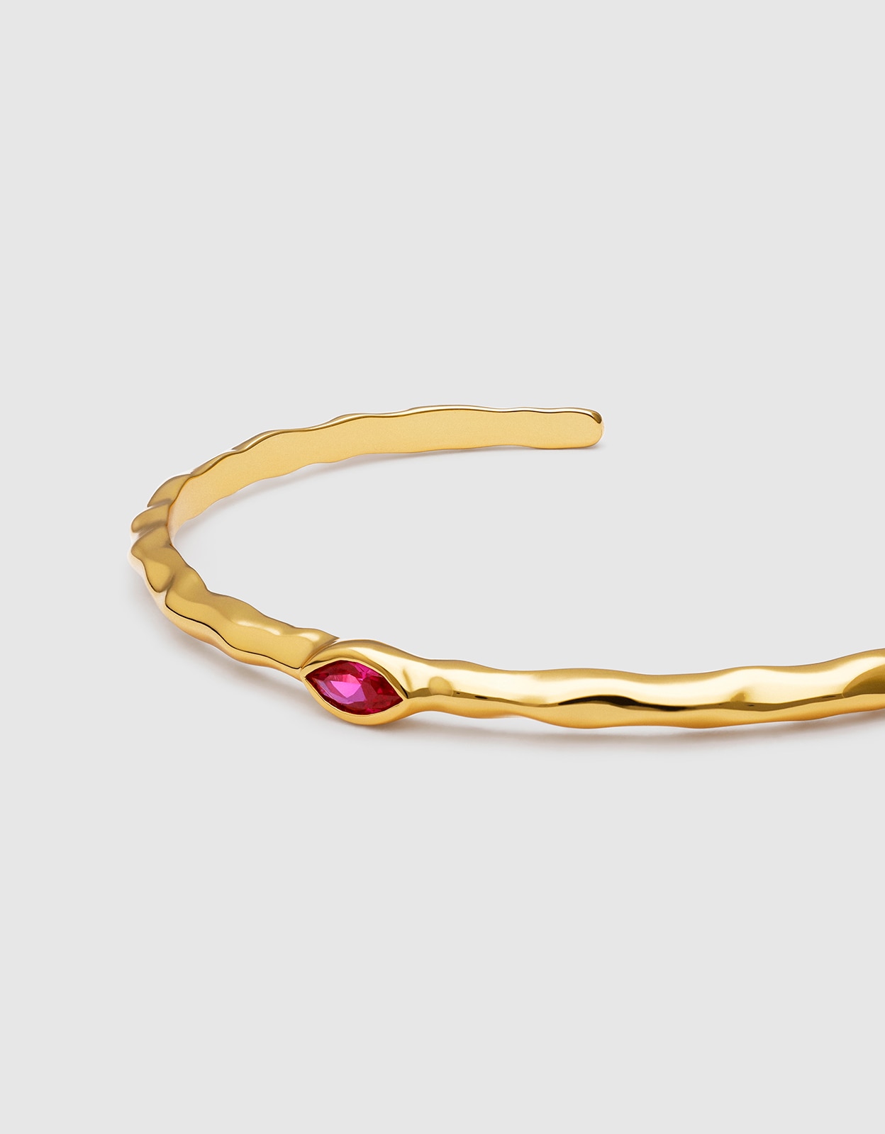 Brazalete alma rosé de aleación de metales bañado en oro - Singularu - Rosa Rosa-4