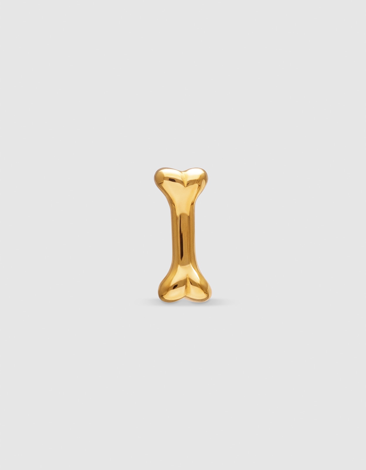 Piercing mini huesito de plata bañada en oro - Singularu - Dorado Dorado-1