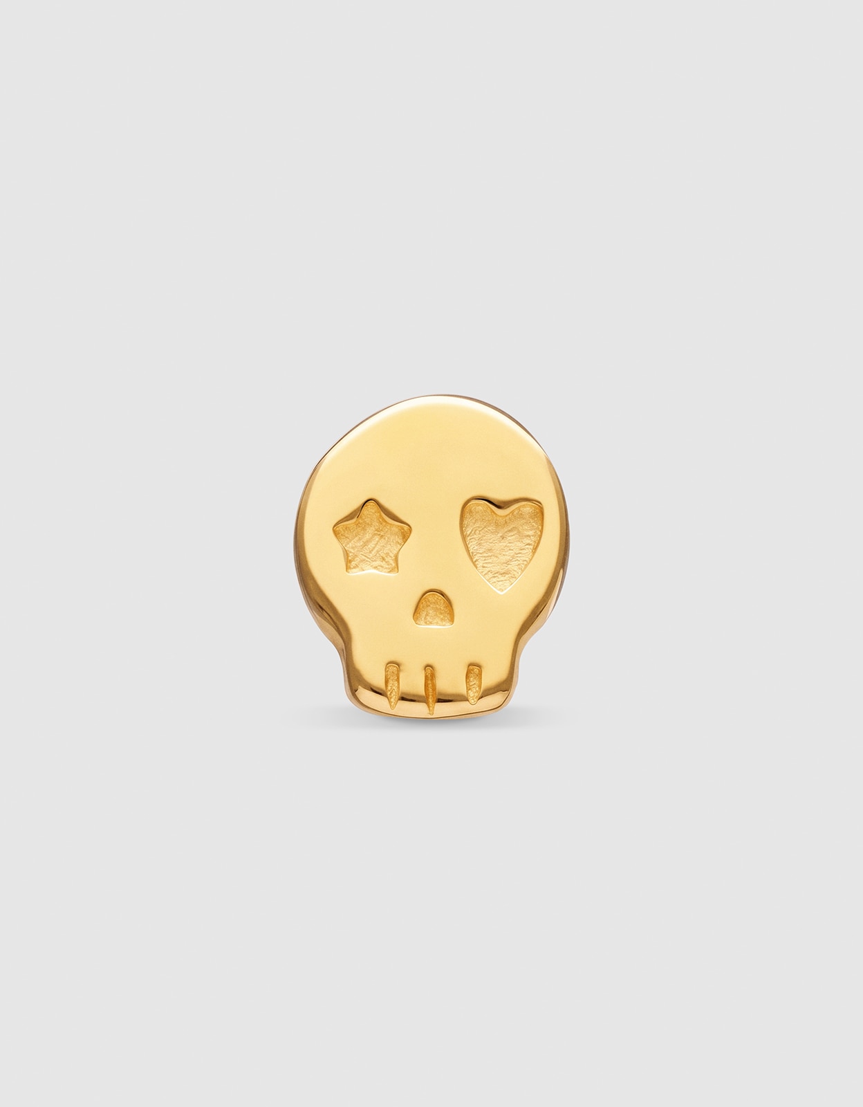 Piercing mini esqueleto de plata bañada en oro - Singularu - Dorado Dorado-1