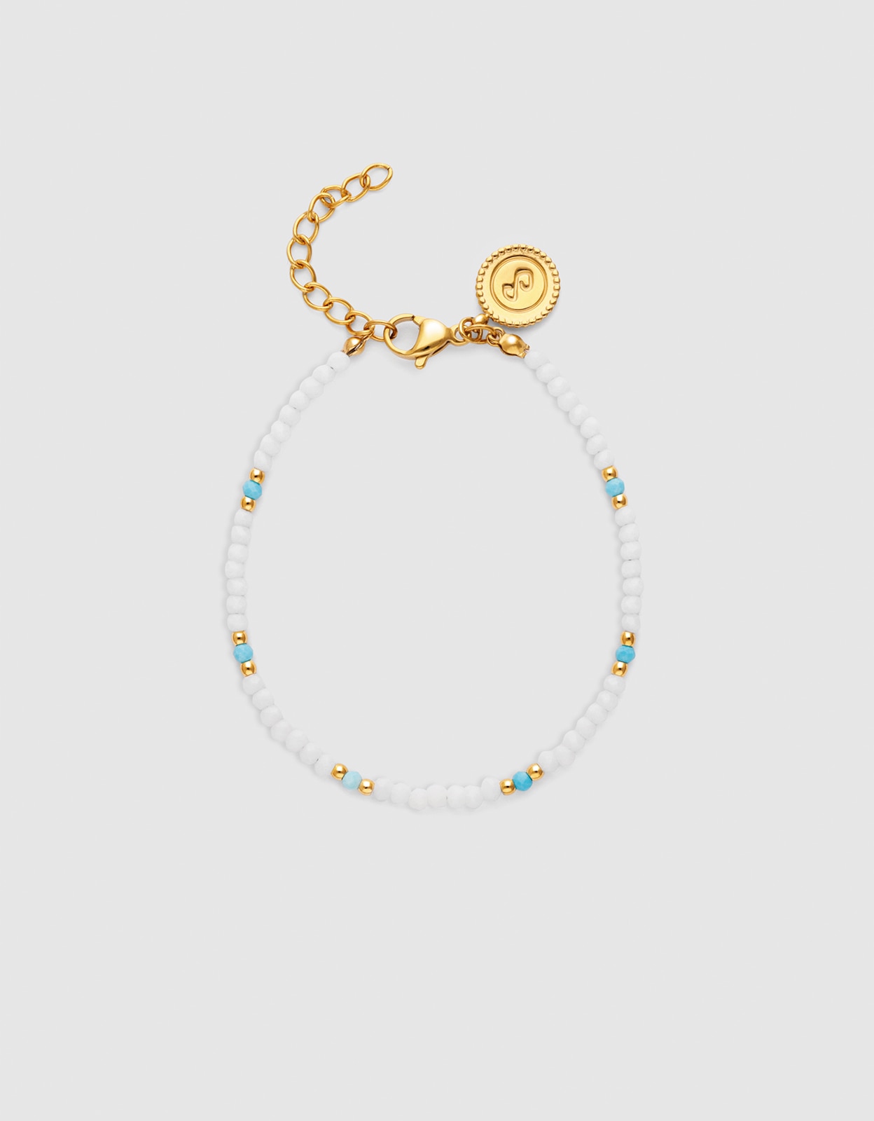 Pulsera de cadena tarifa de acero bañado en oro - Singularu - Multicolor Multicolor-1