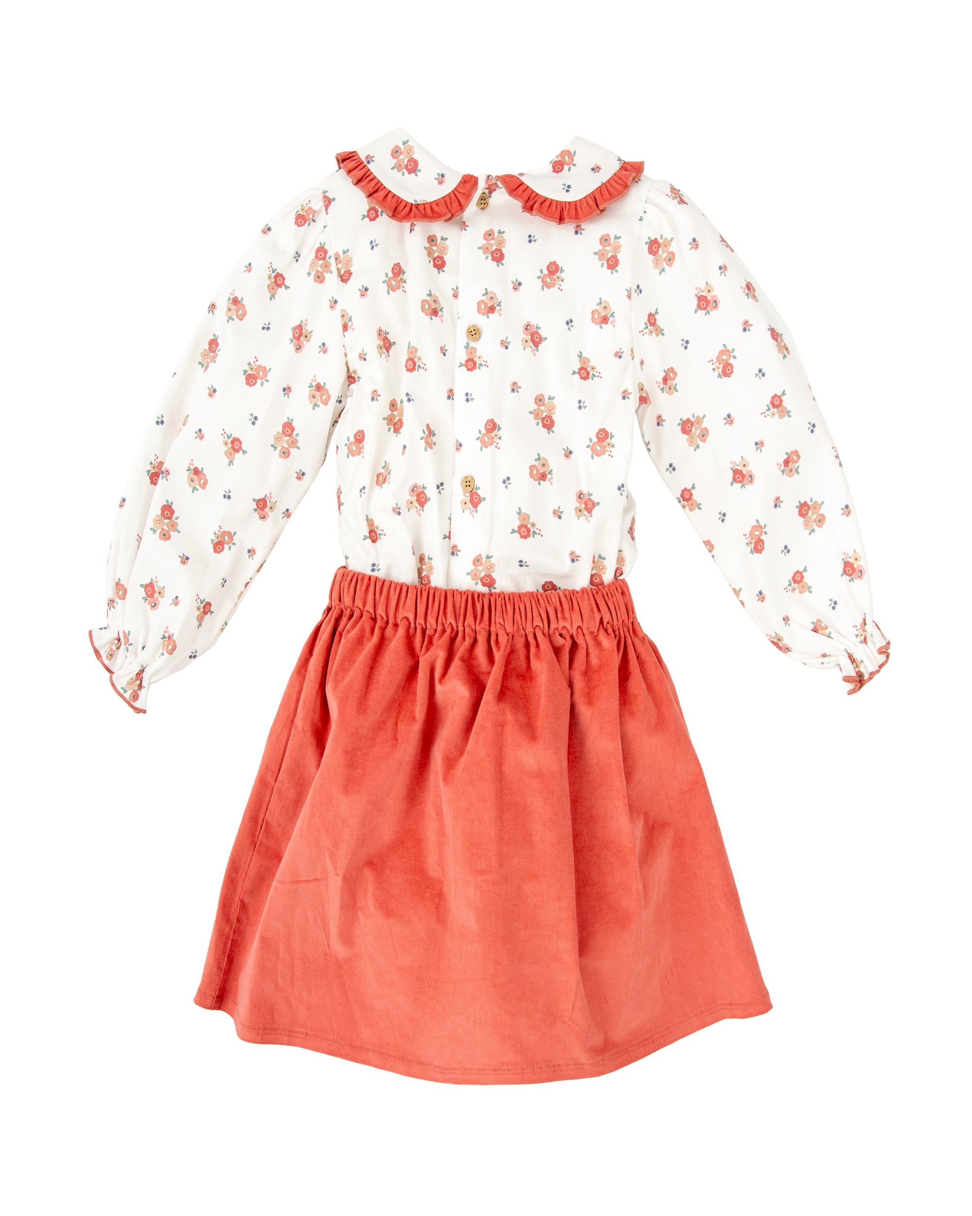 Conjunto de bebé niña con camisa y falda a juego - BABIDÚ - Multicolor Multicolor-2