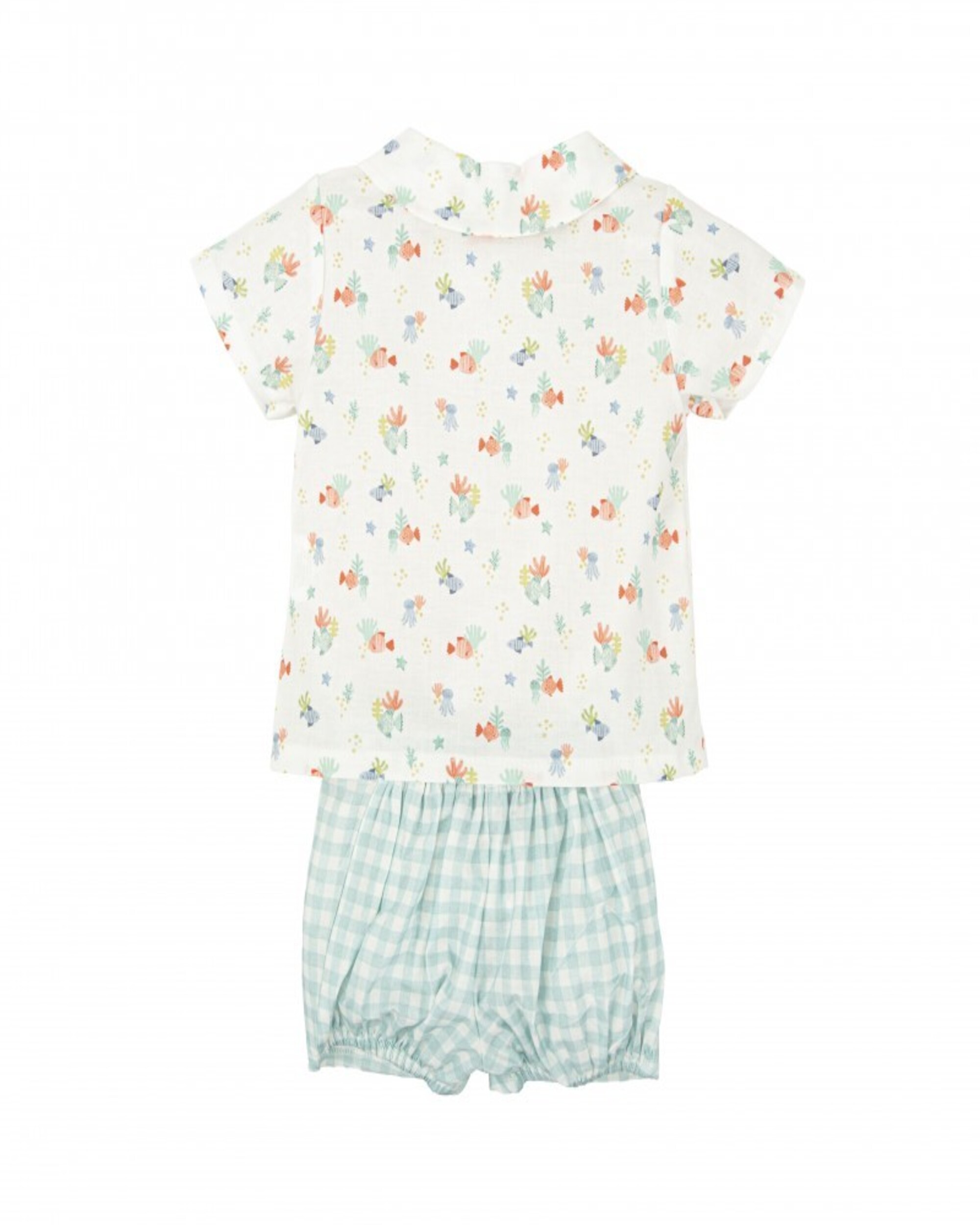 Conjunto de bebé peto latido - BABIDÚ - Blanco Blanco-2