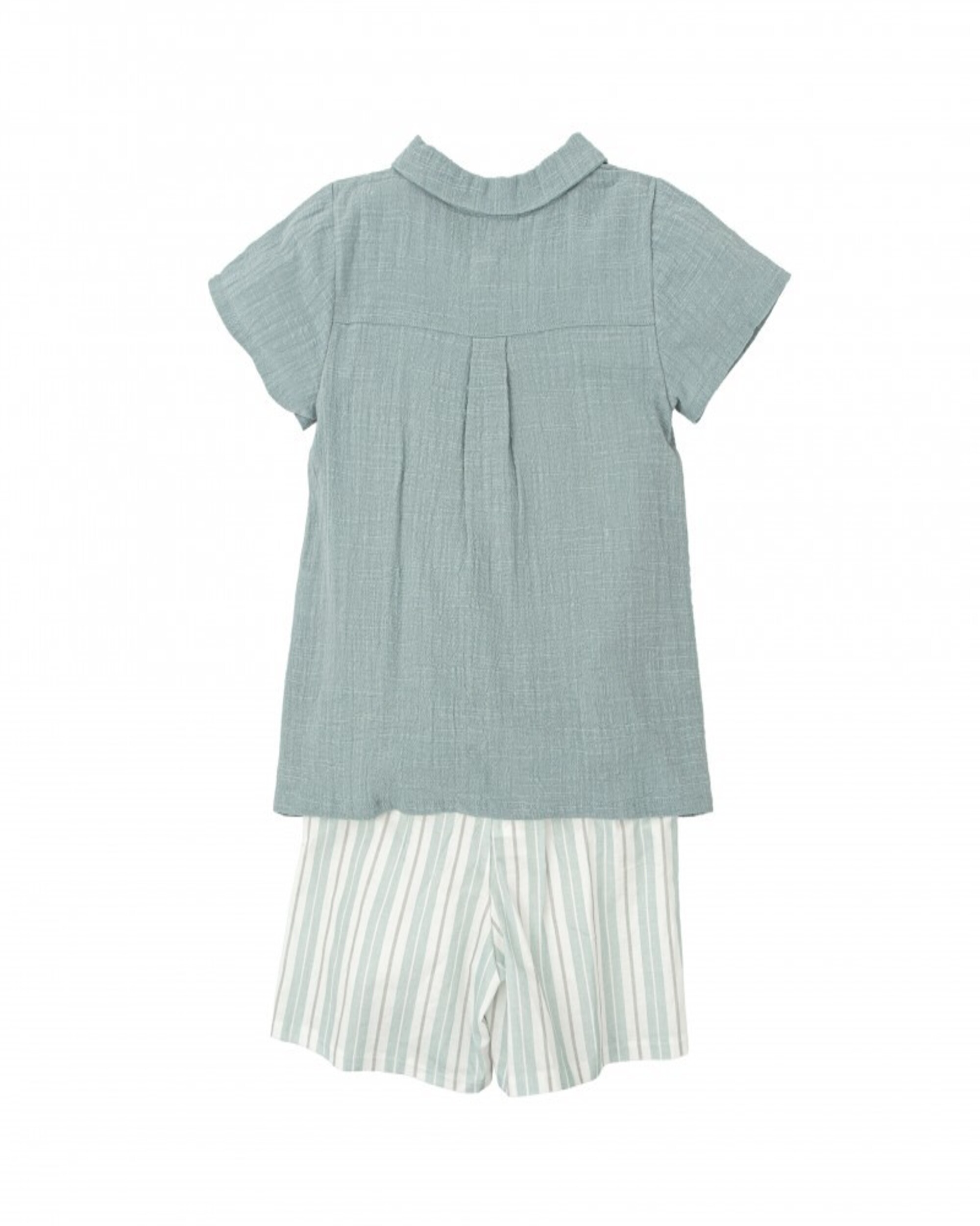 Conjunto de niño manga corta susurro - BABIDÚ - Azul Azul-2