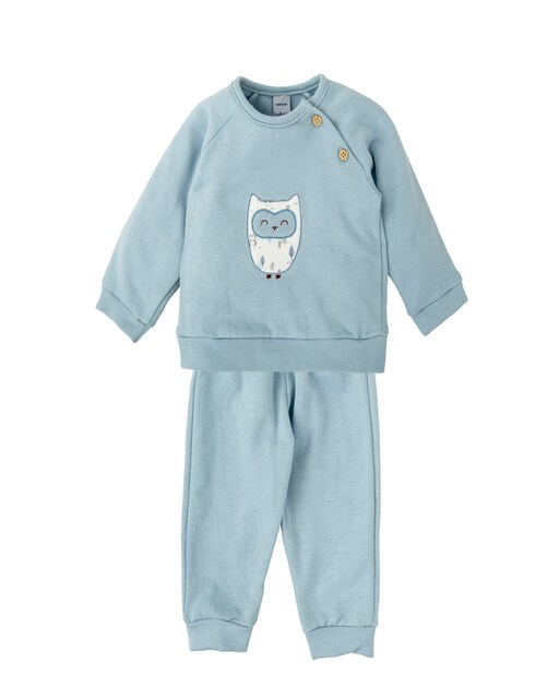 Imagen 0 de Chándal de bebé niño con cuello redondo y pantalon a juego