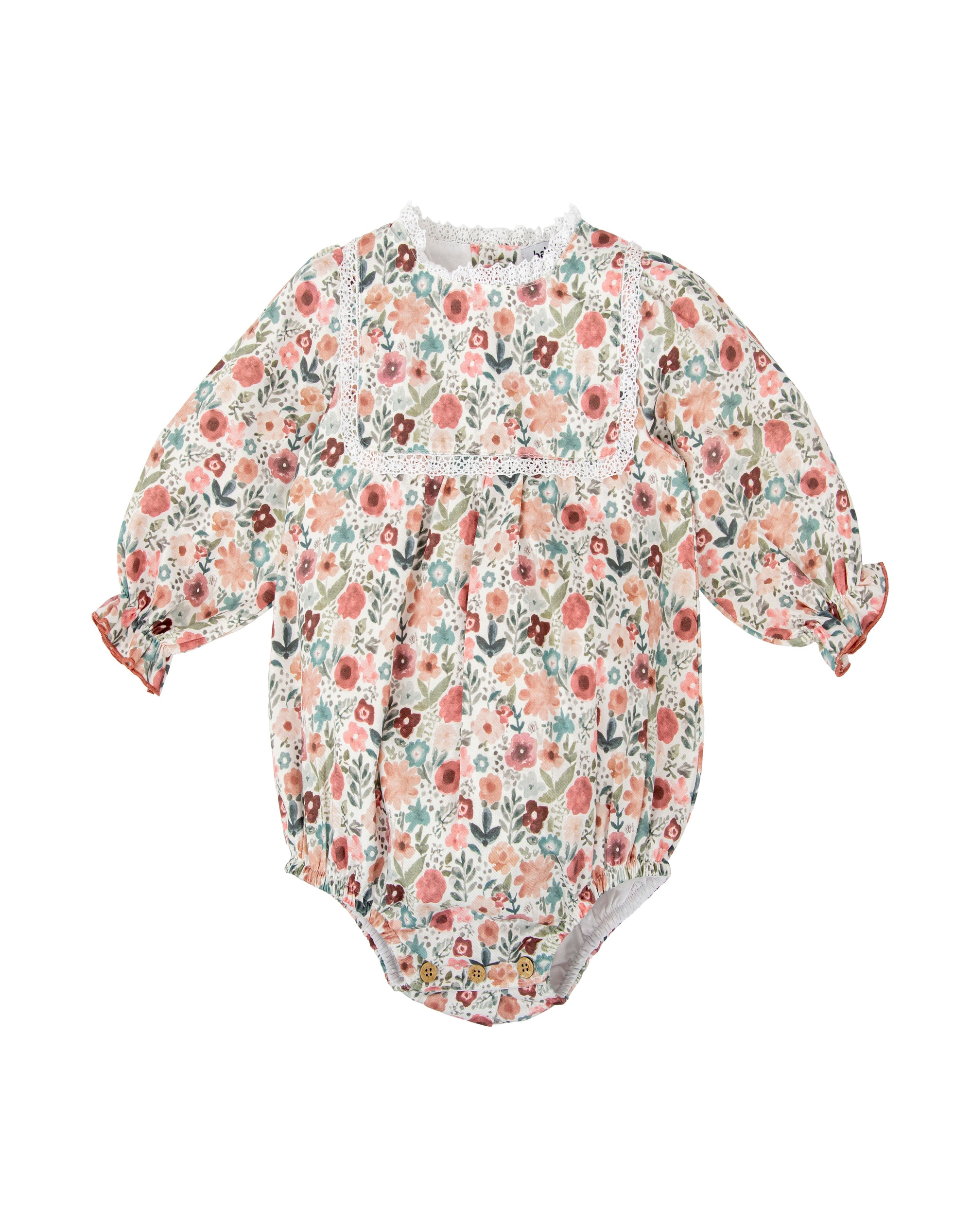 Imagen 0 de Pelele de bebé con puntilla colección Horizonte Multicolor