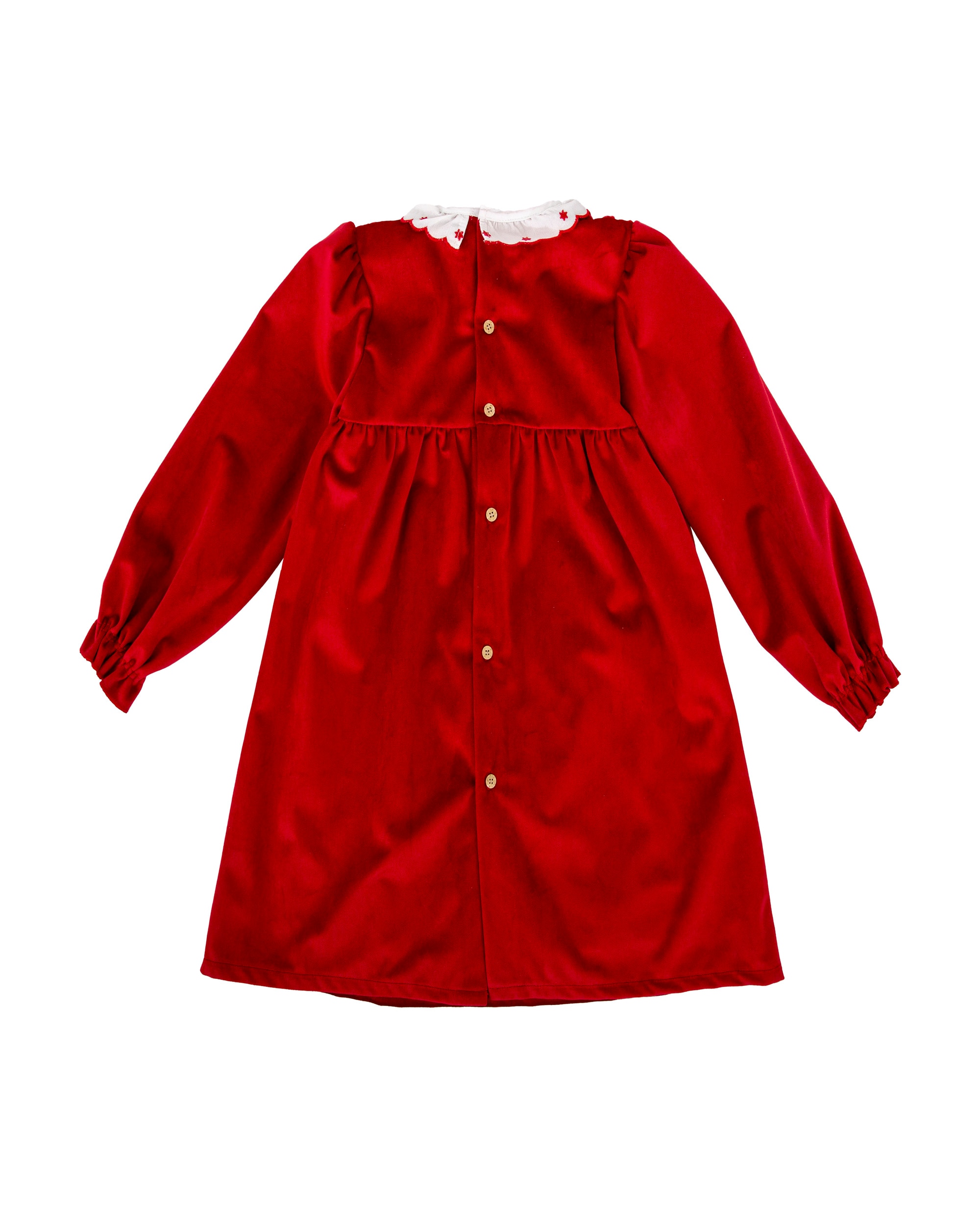 Vestido de niña colección Sierra - BABIDÚ - Rojo Rojo-2