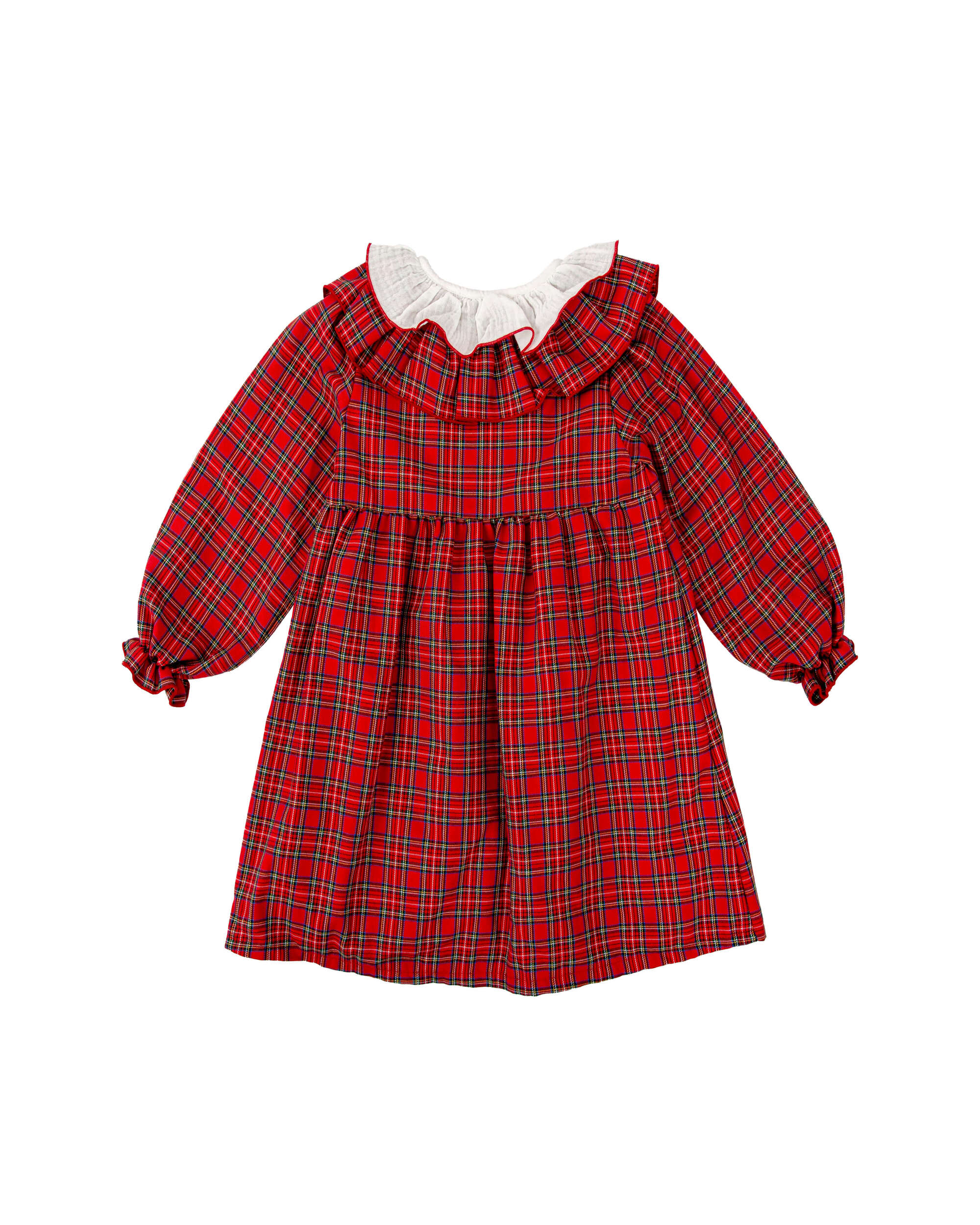 Vestido de niña colección Muerdago - BABIDÚ - Rojo Rojo-2