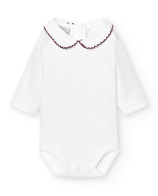 Imagen 0 de Pack de 2 bodys de bebé cuello polo pique