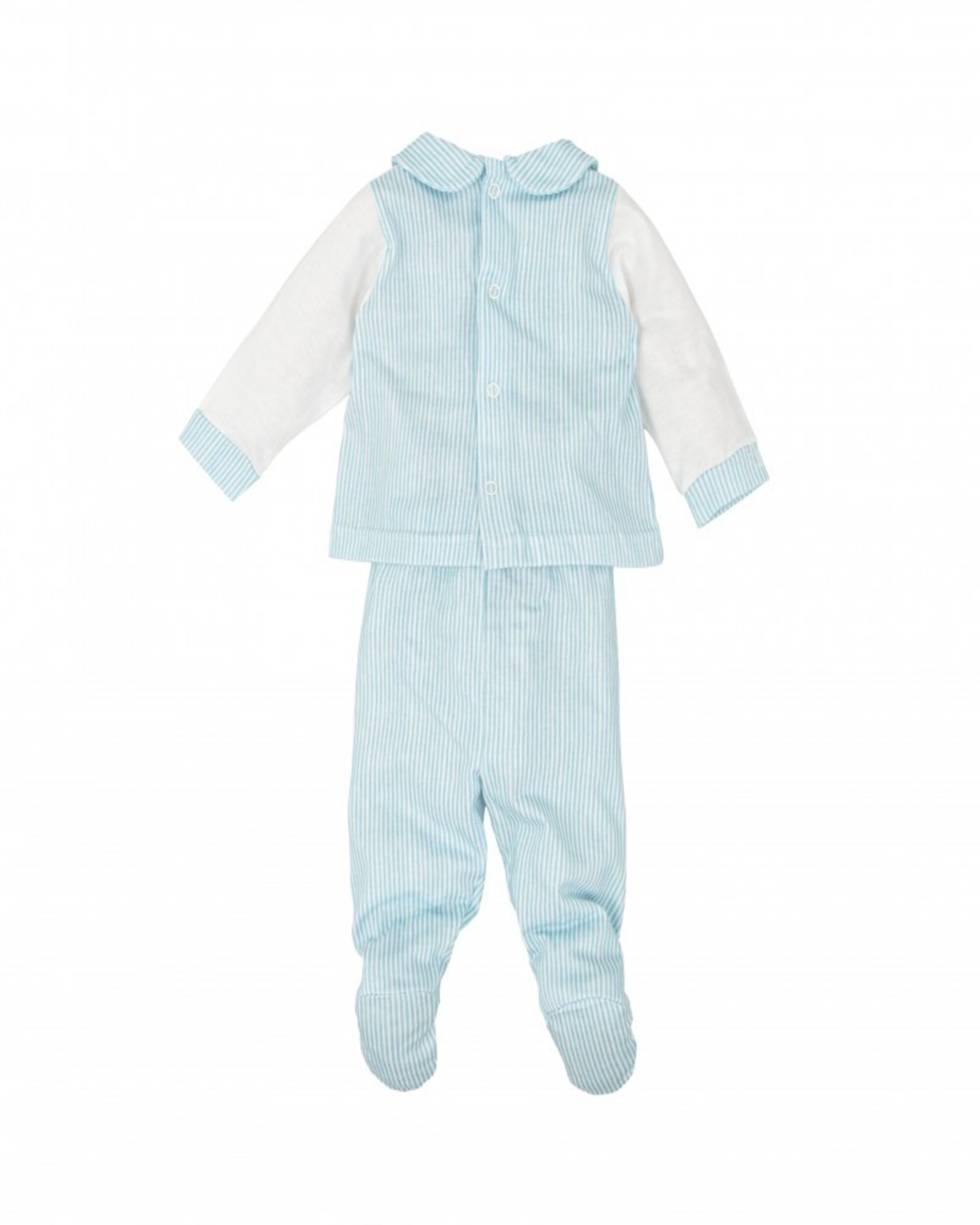Conjunto de bebé polaina cuello bebe caricia - BABIDÚ - Azul Azul-2