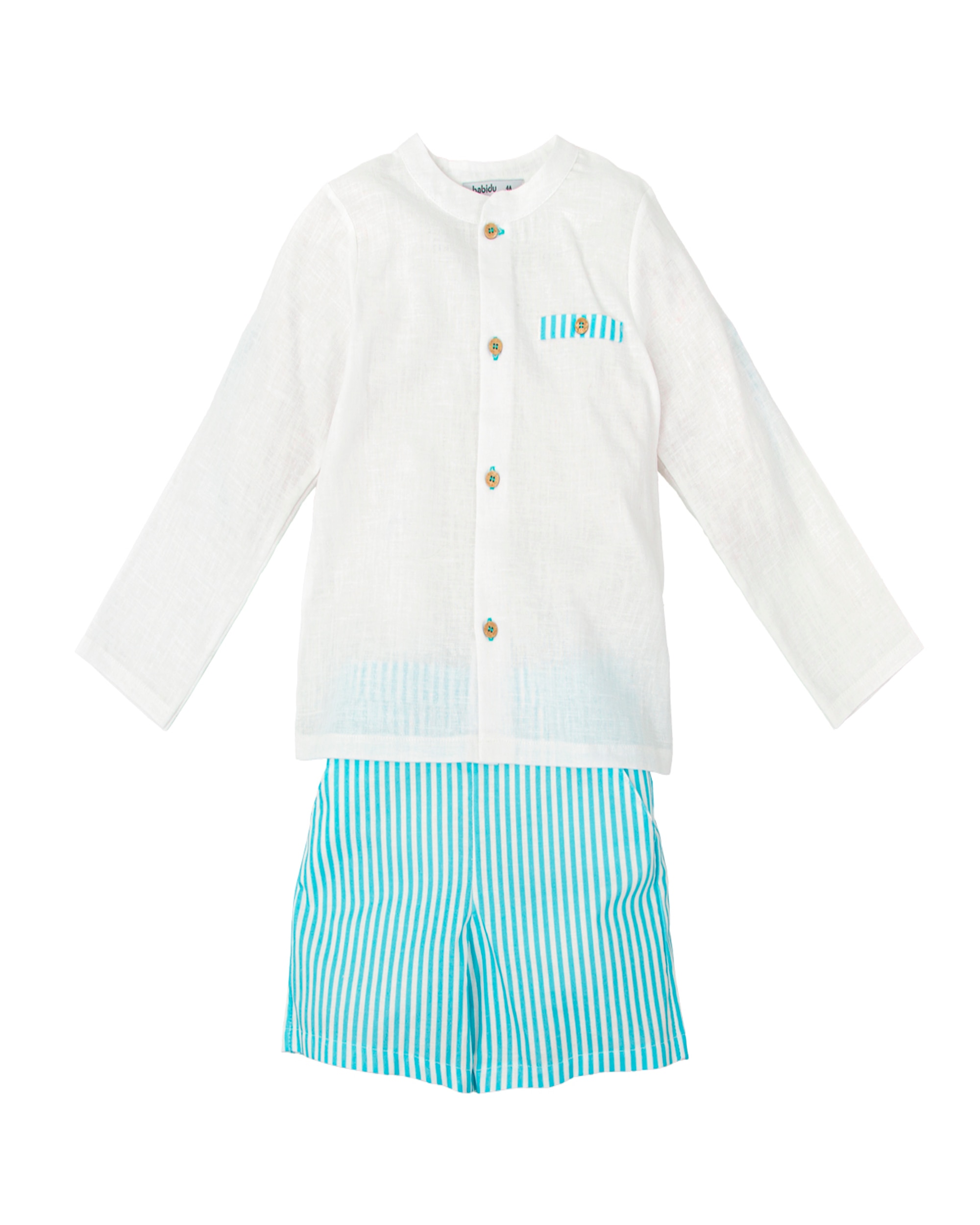 Imagen 0 de Conjunto de niño manga larga melodia Blanco