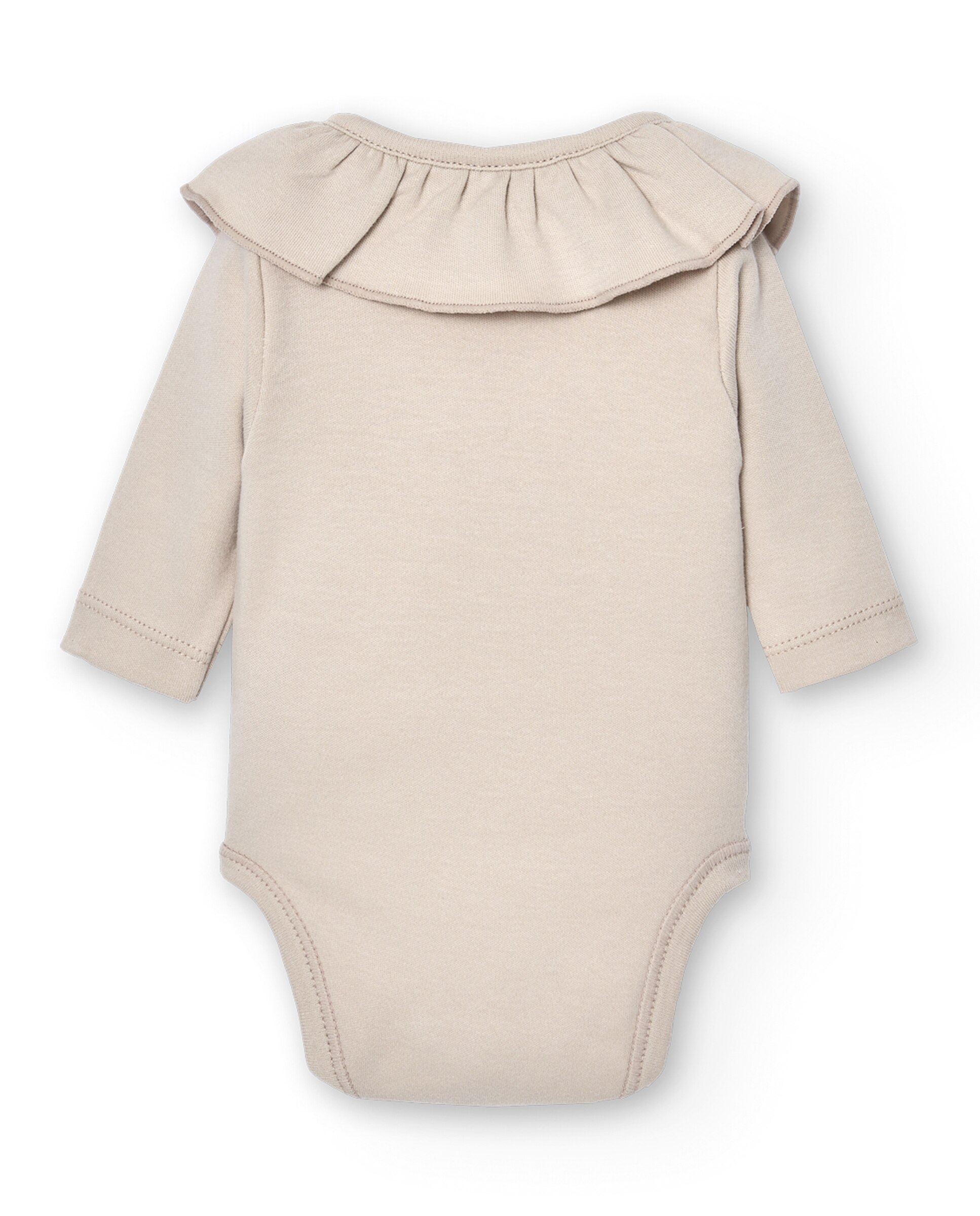 Imagen 2 de Pack de 2 bodys de bebé cruzado cuello volante - BABIDÚ - Natural Natural