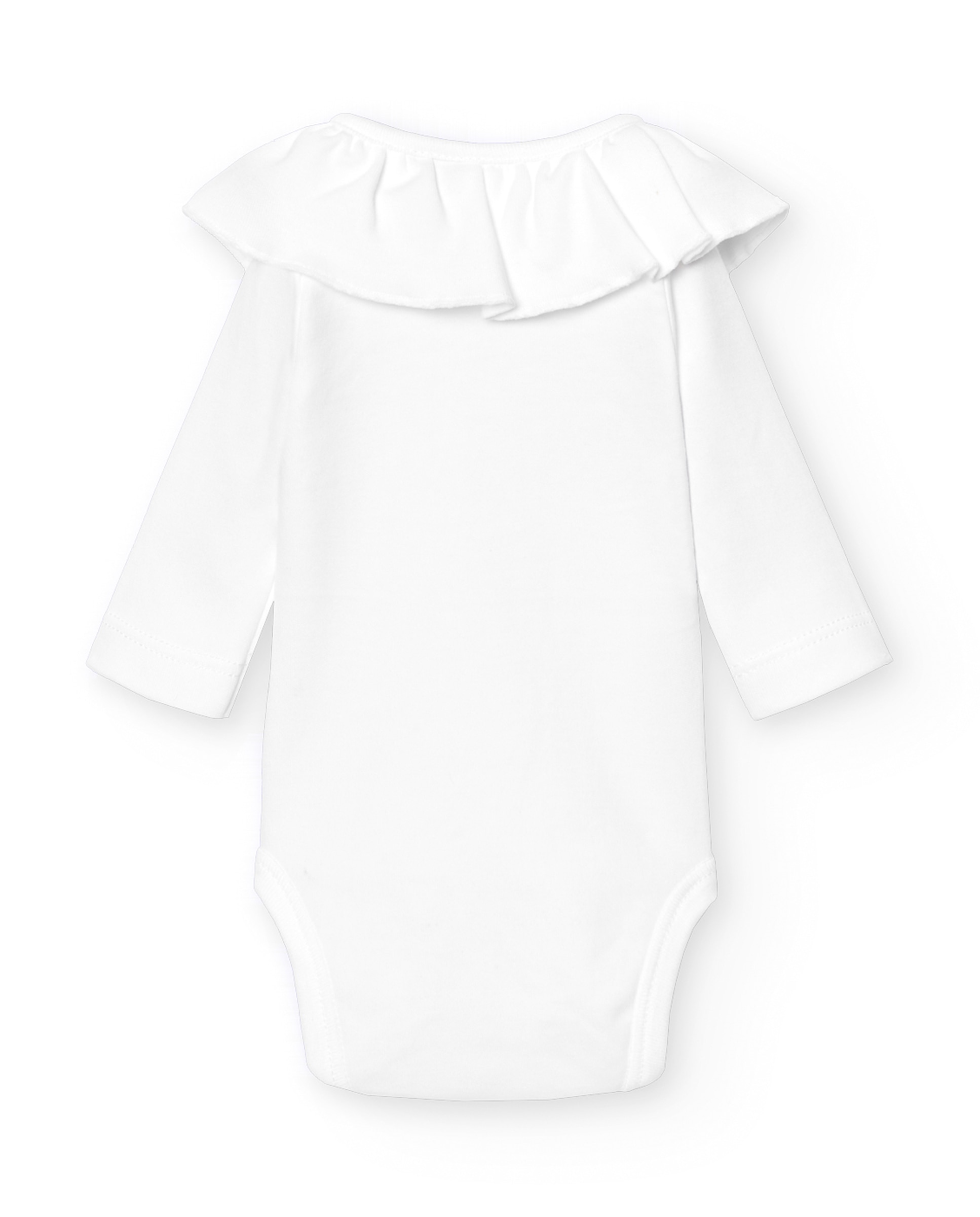 BABIDÚ - Pack de 2 bodys de bebé cruzado cuello volante.