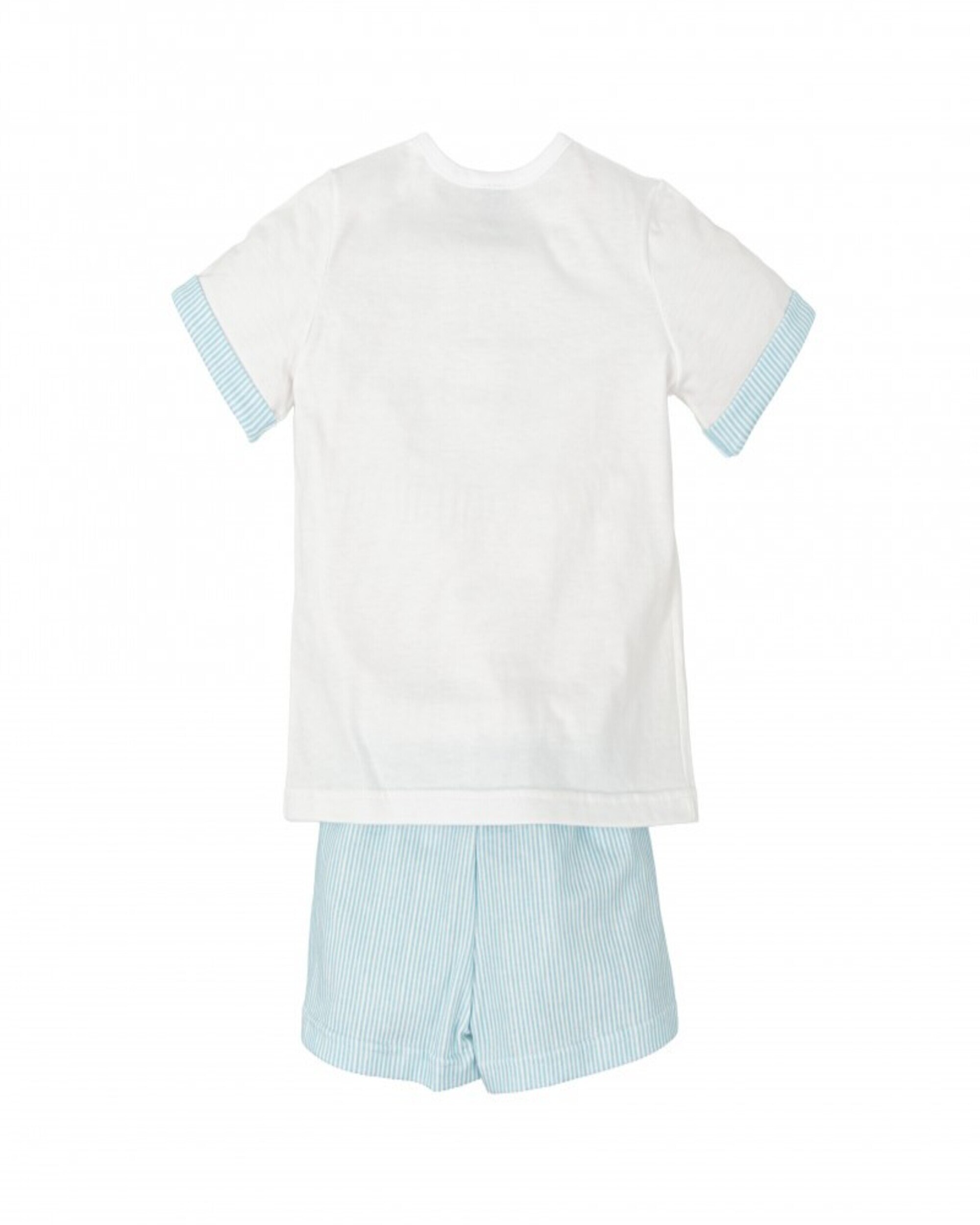 Conjunto de niño pantalon corto mirada - BABIDÚ - Azul Azul-2